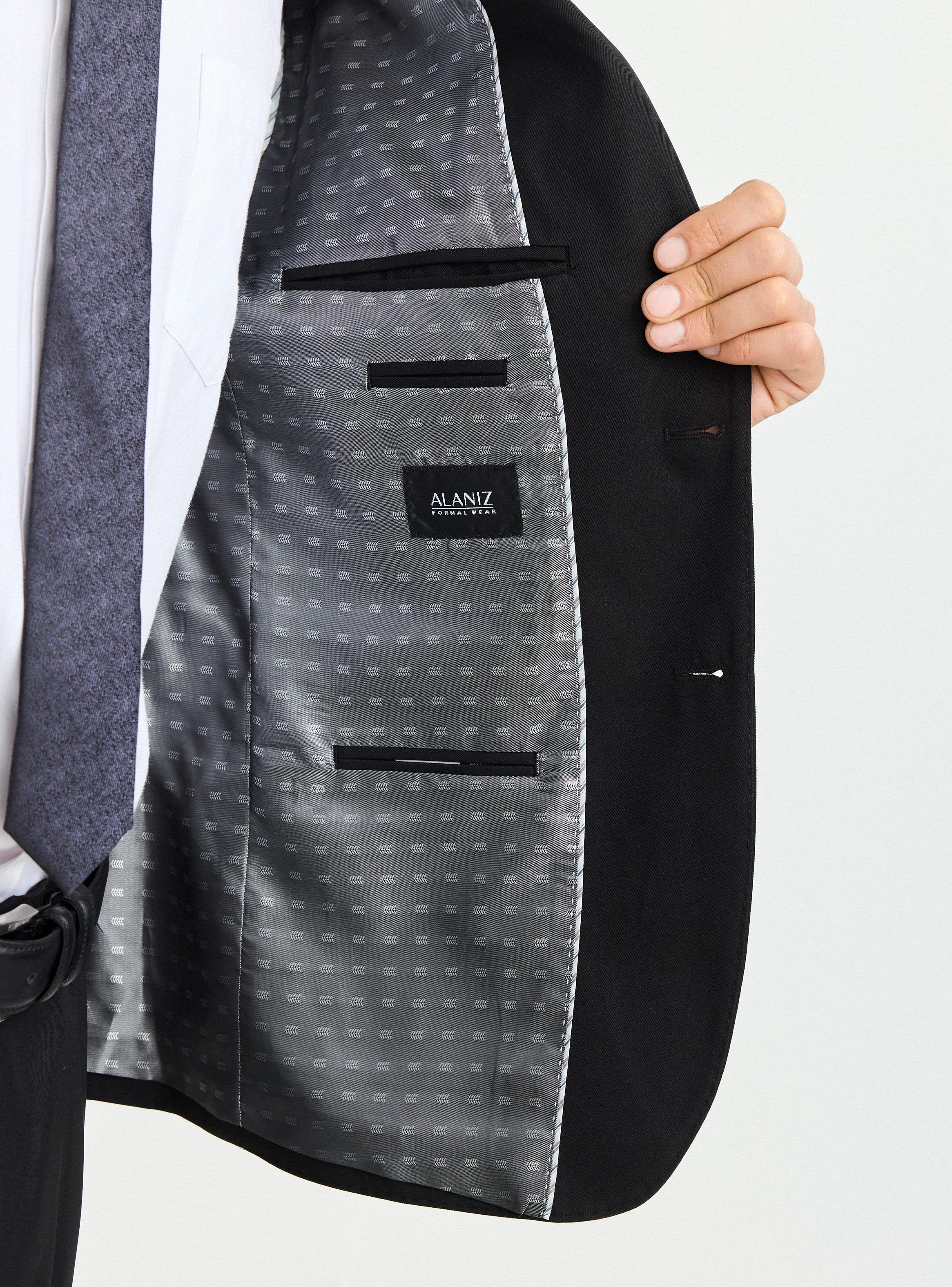 Traje Recto Negro Slim Fit-3