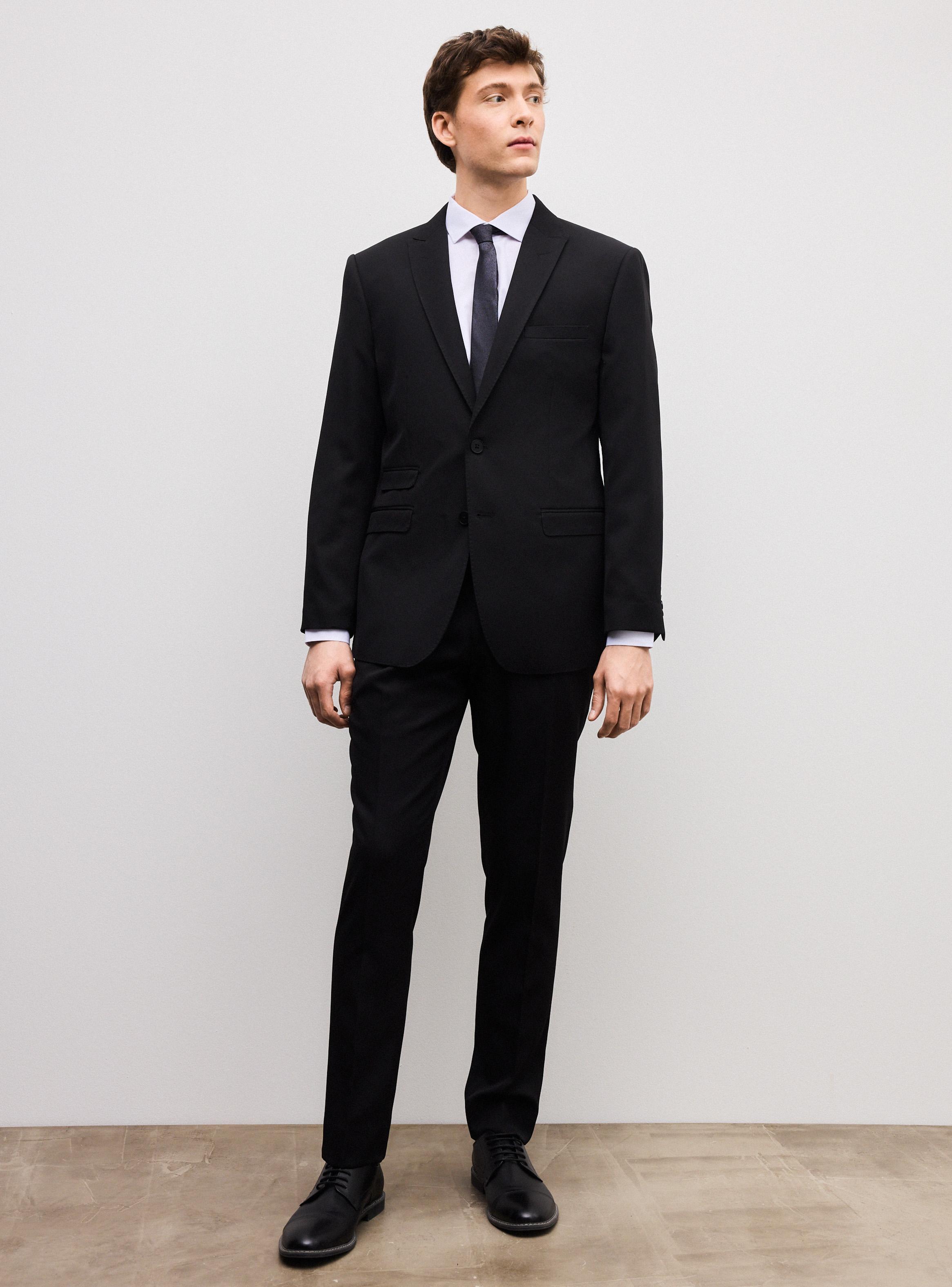 Traje Recto Negro Slim Fit-4