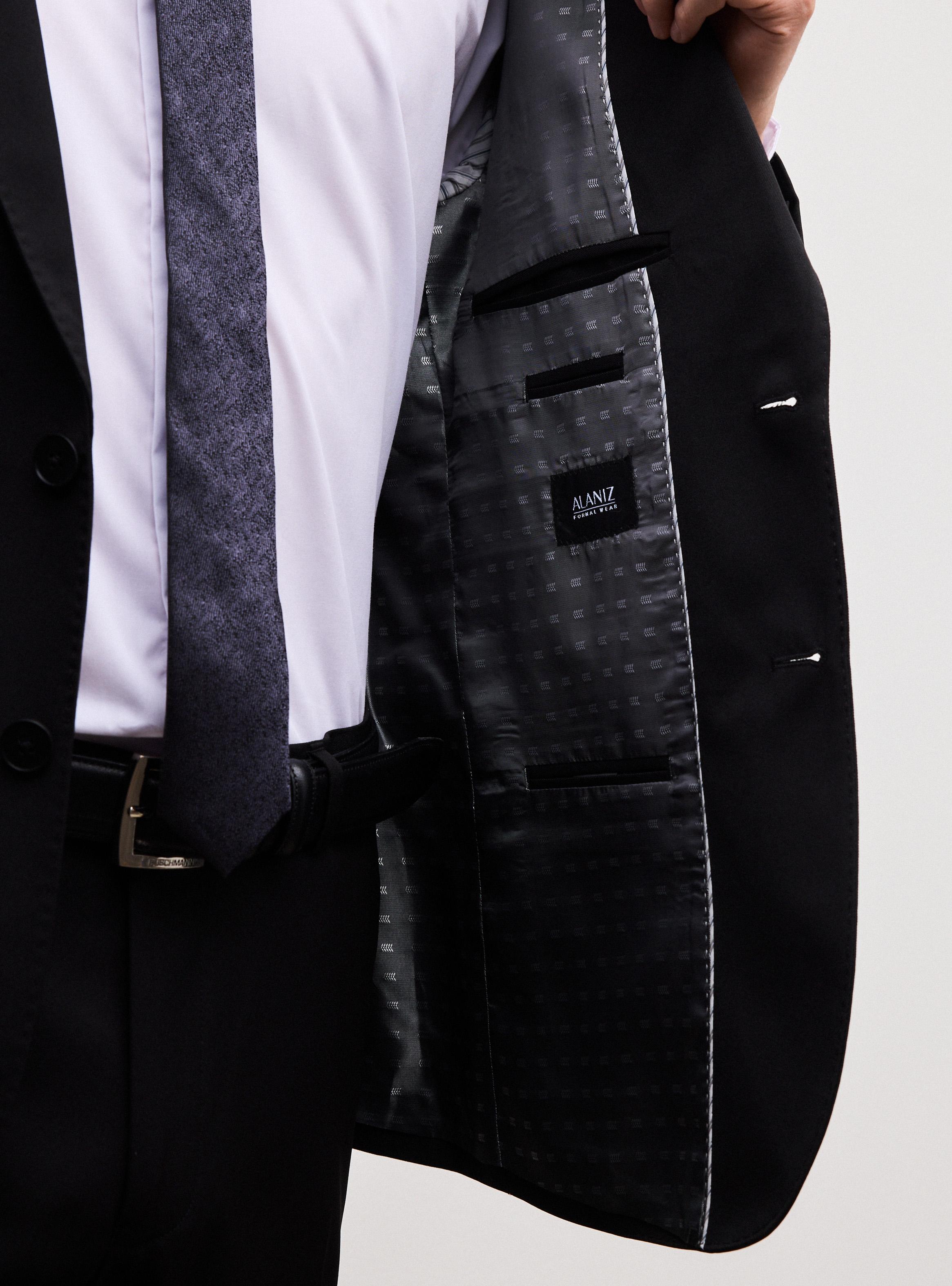 Traje Recto Negro Slim Fit-2