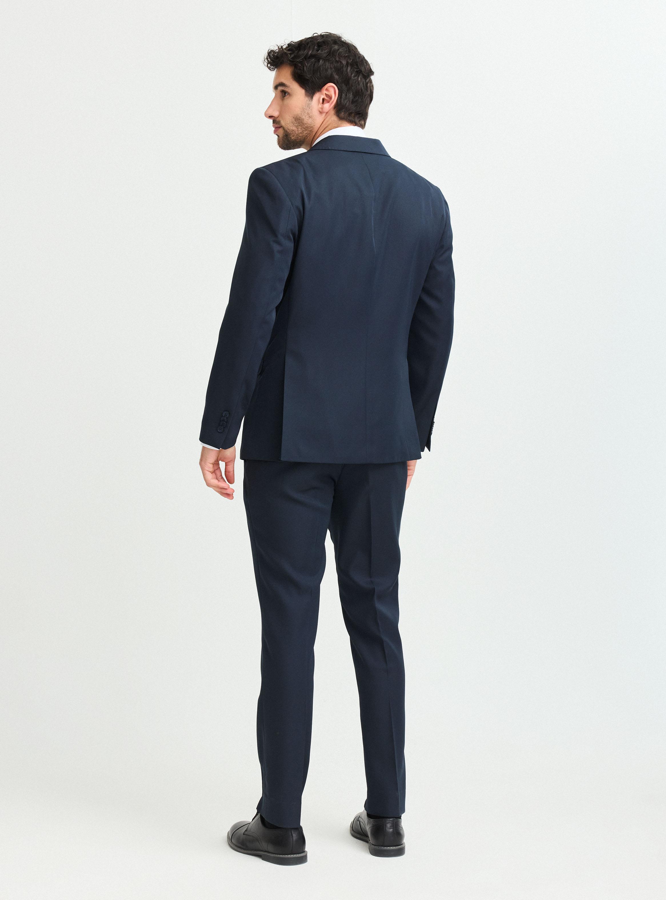 Traje Recto Azul Marino Slim Fit-5