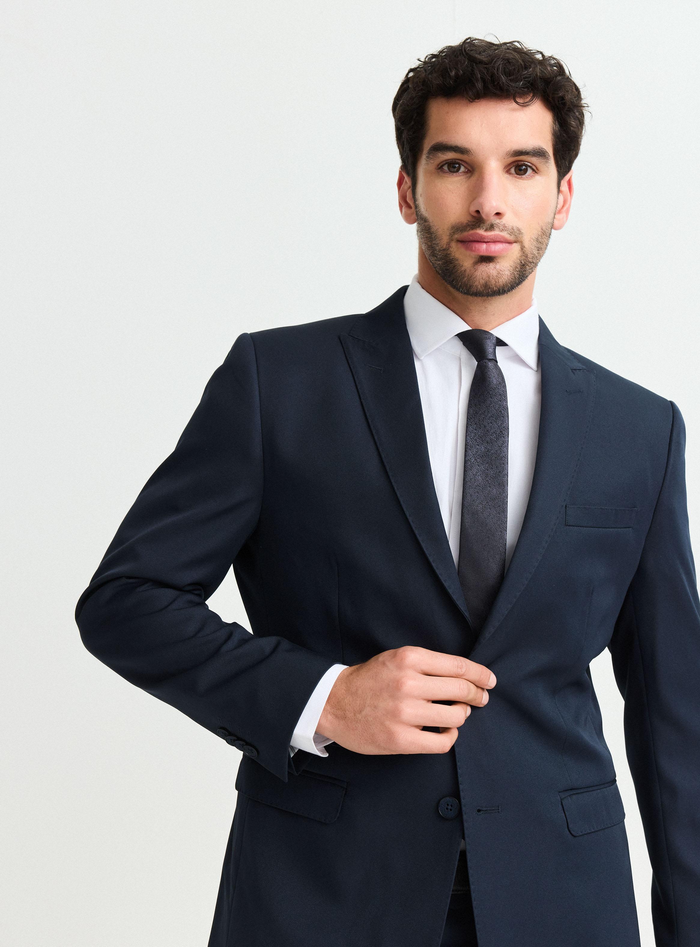 Traje Recto Azul Marino Slim Fit-2