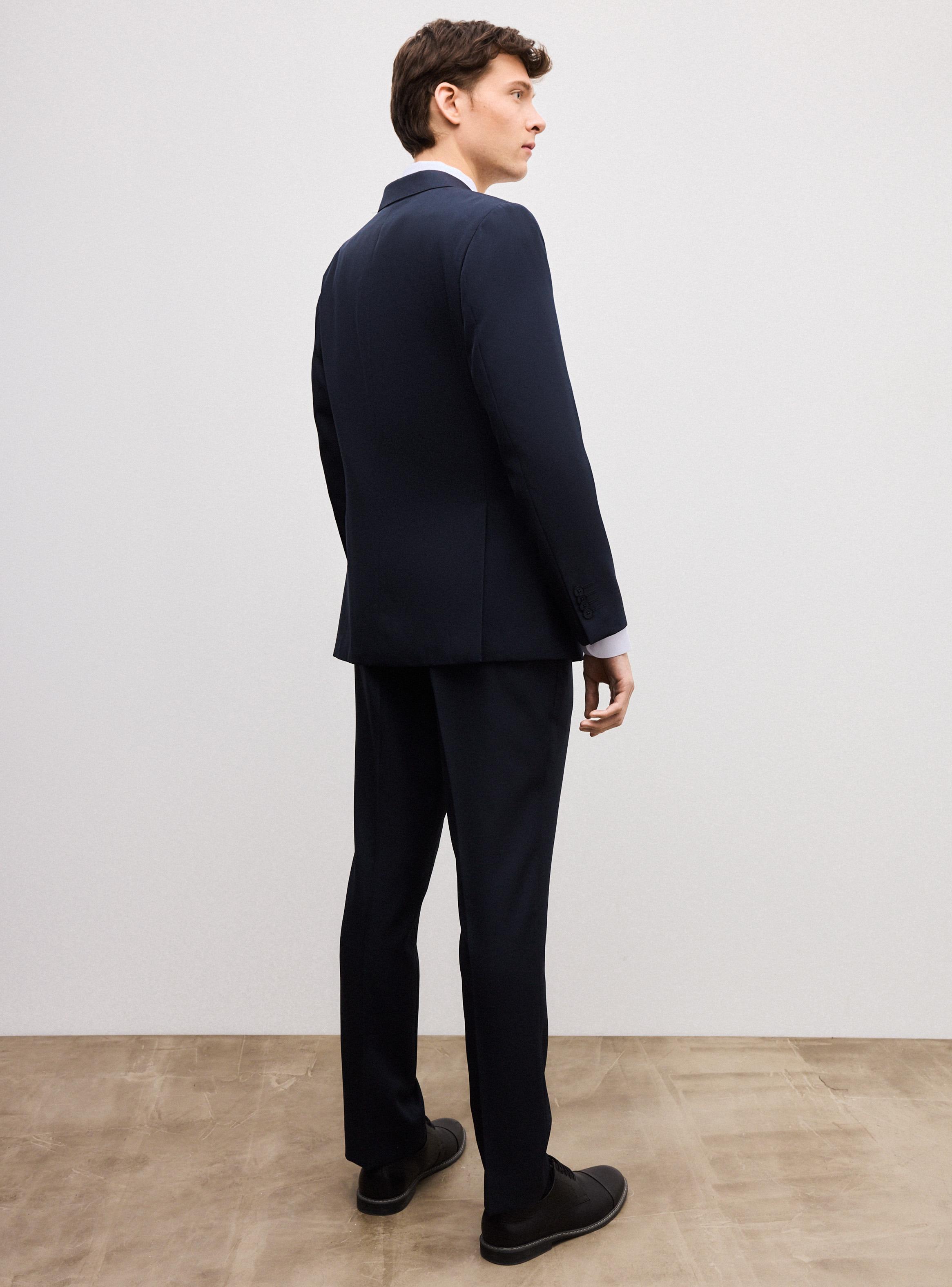 Traje Recto Azul Marino Slim Fit-5