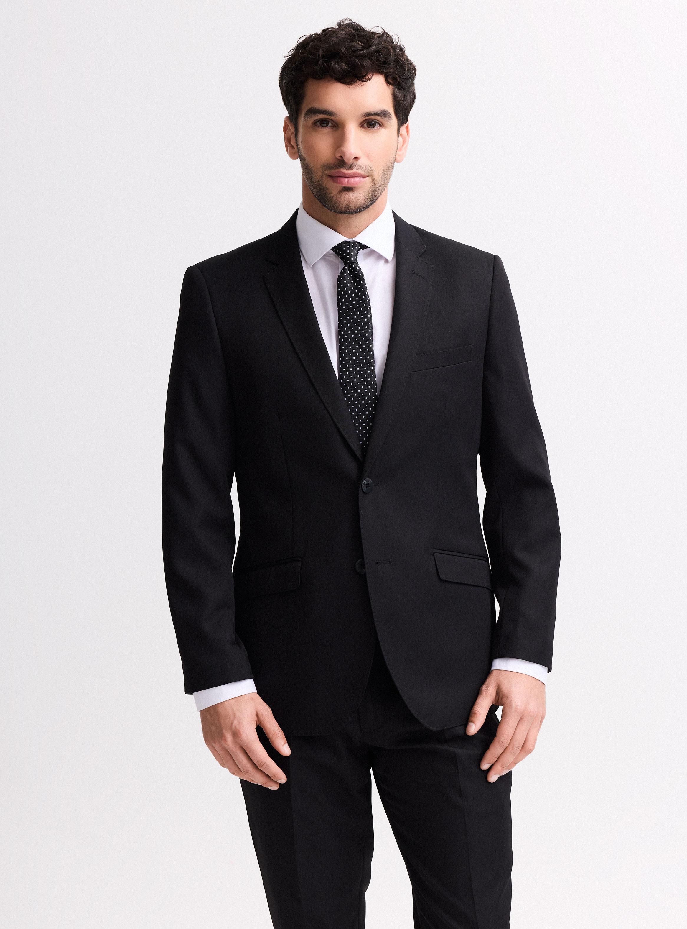 Traje Recto Negro Slim Fit-0