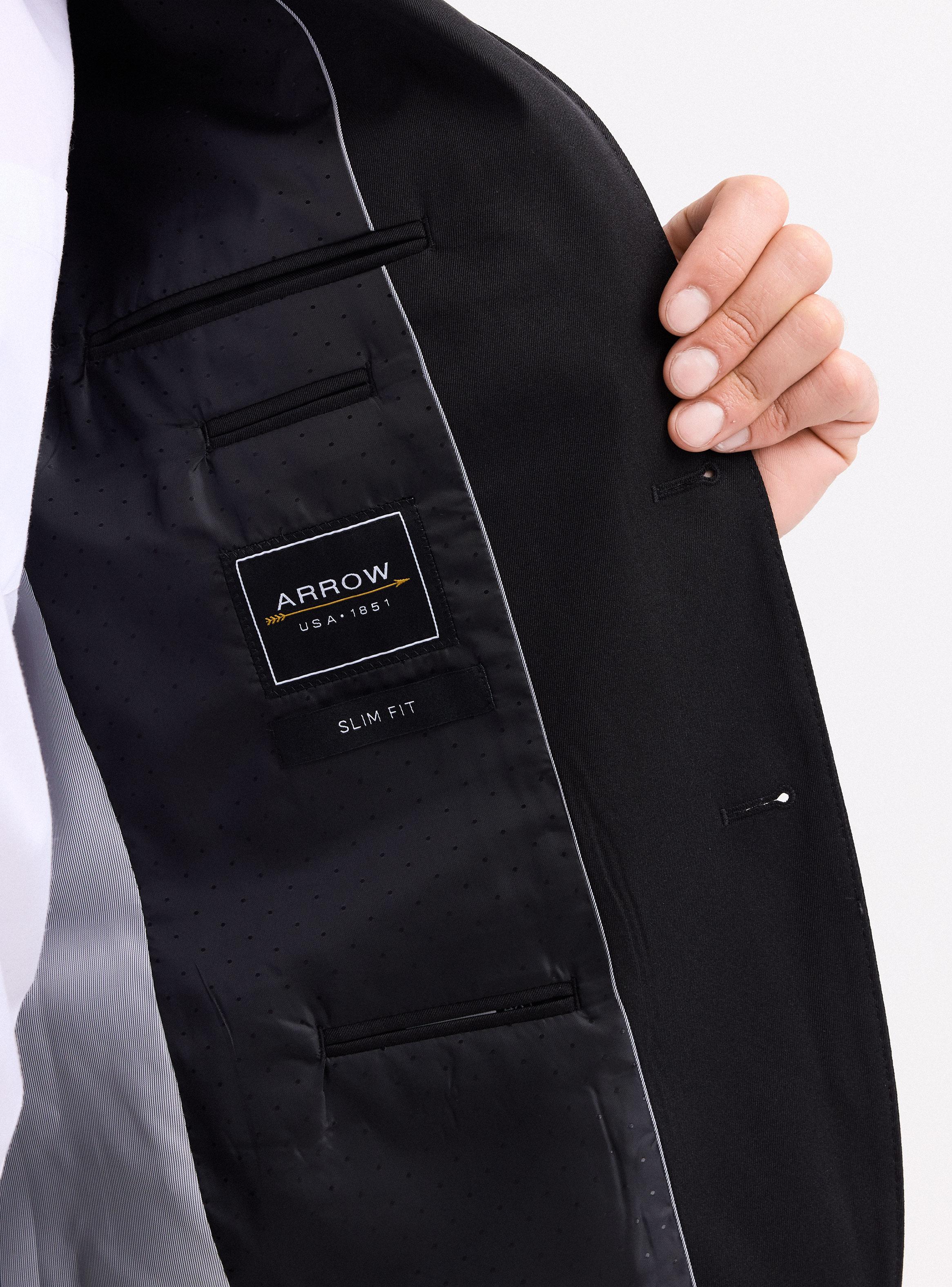 Traje Recto Negro Slim Fit-3