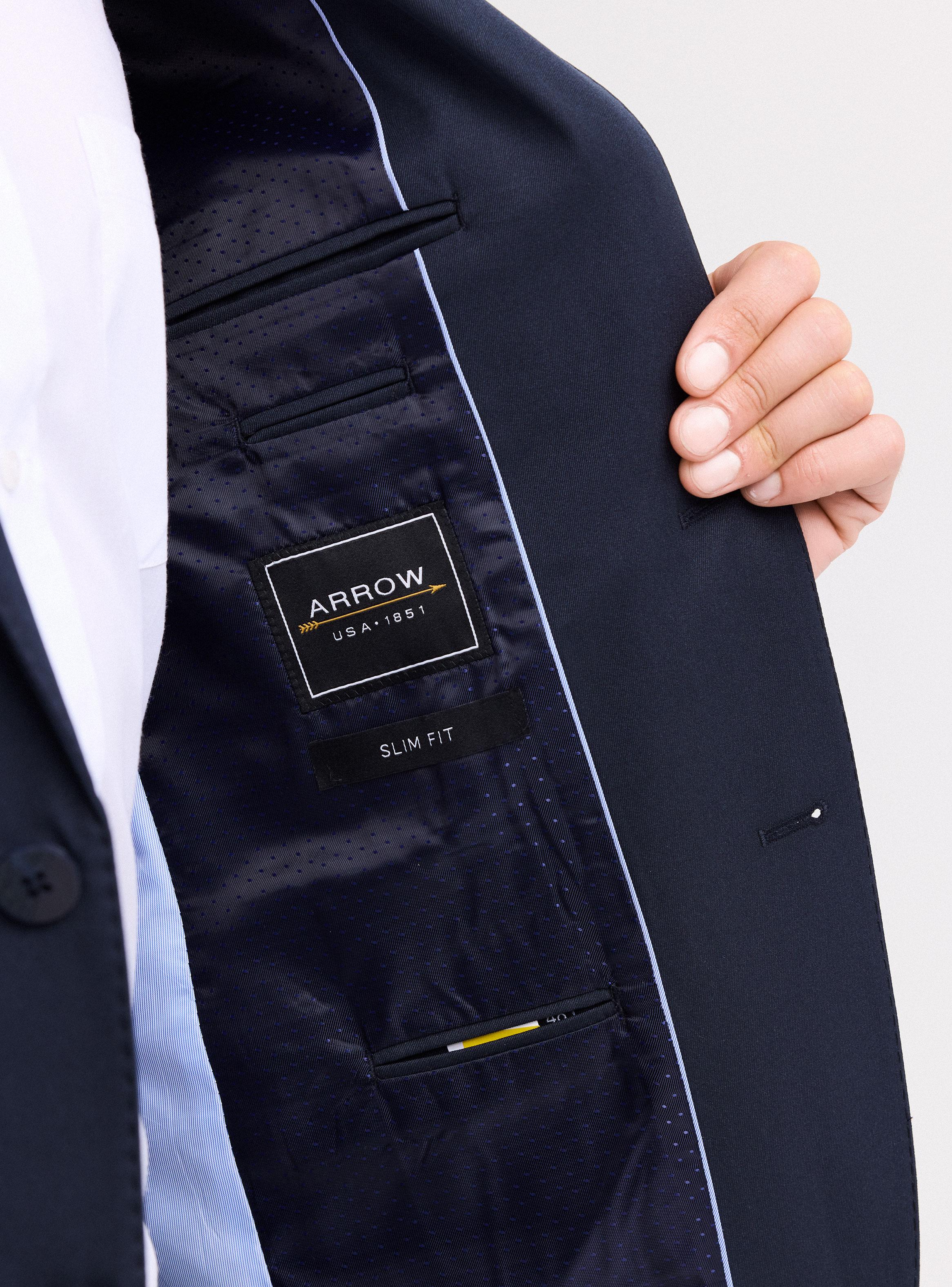 Traje Recto Azul Marino Slim Fit-3