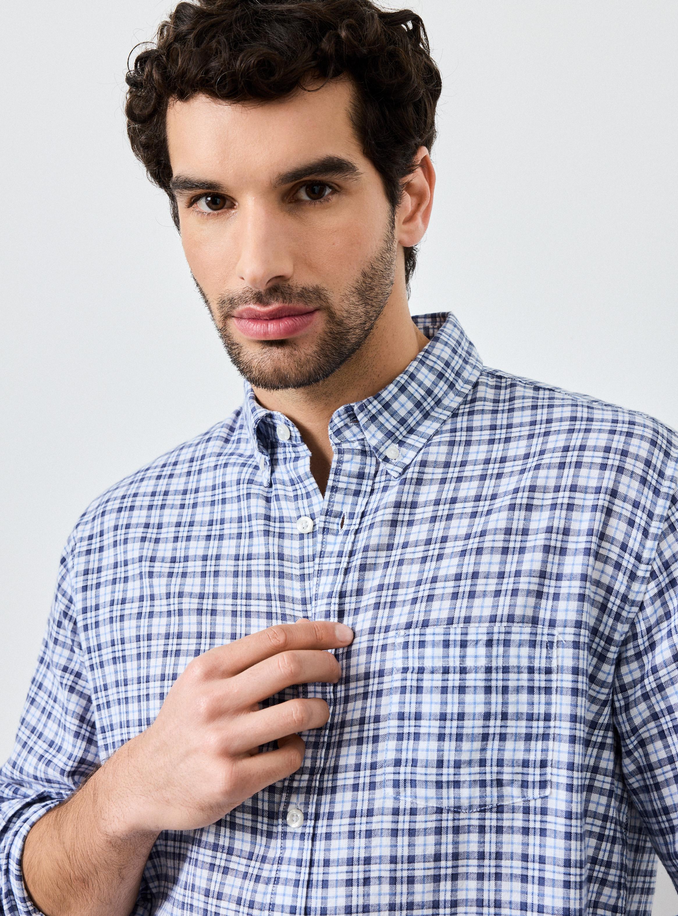 Camisa Lino Algodón Regular Fit-3