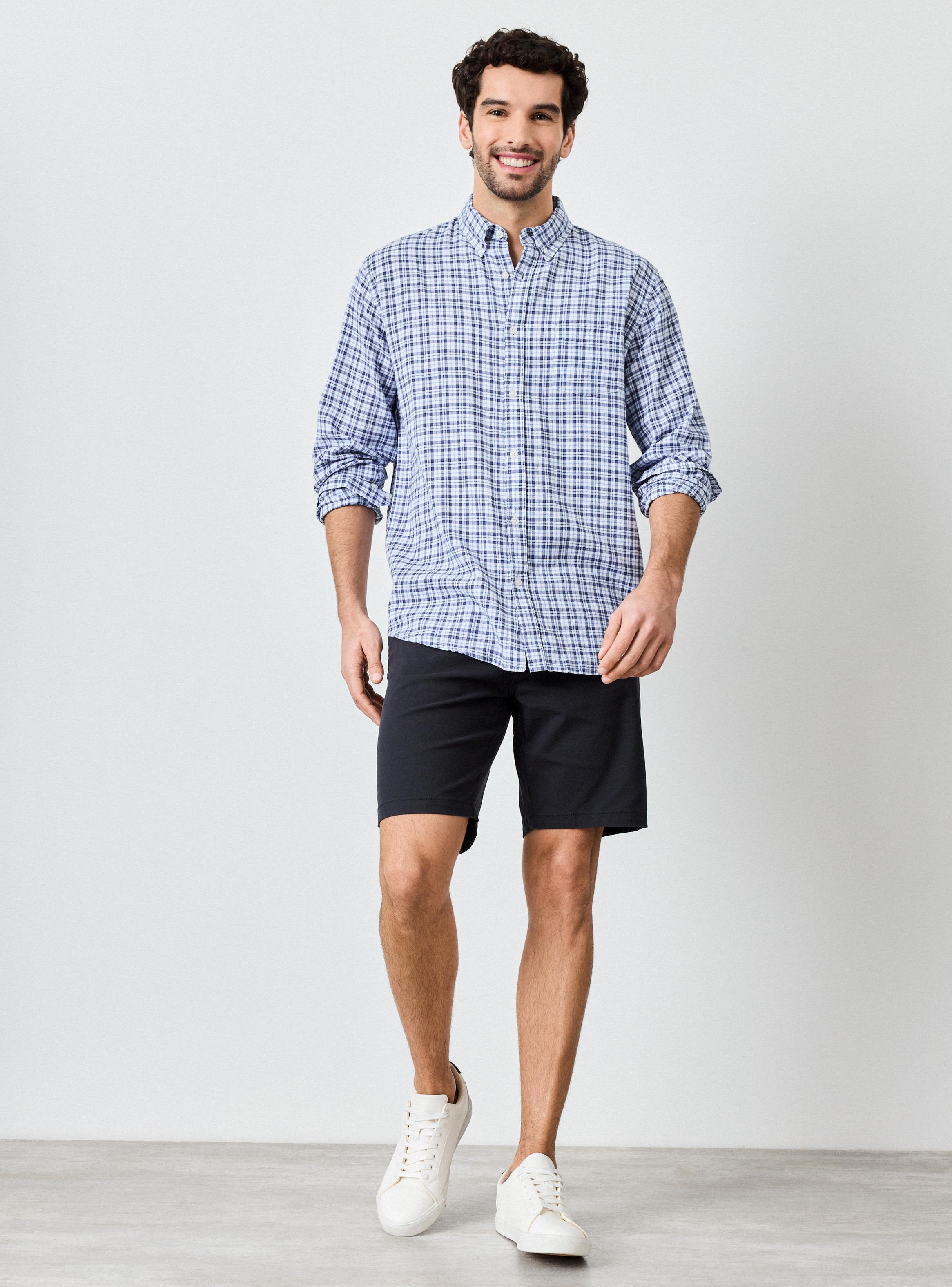 Camisa Lino Algodón Regular Fit-4