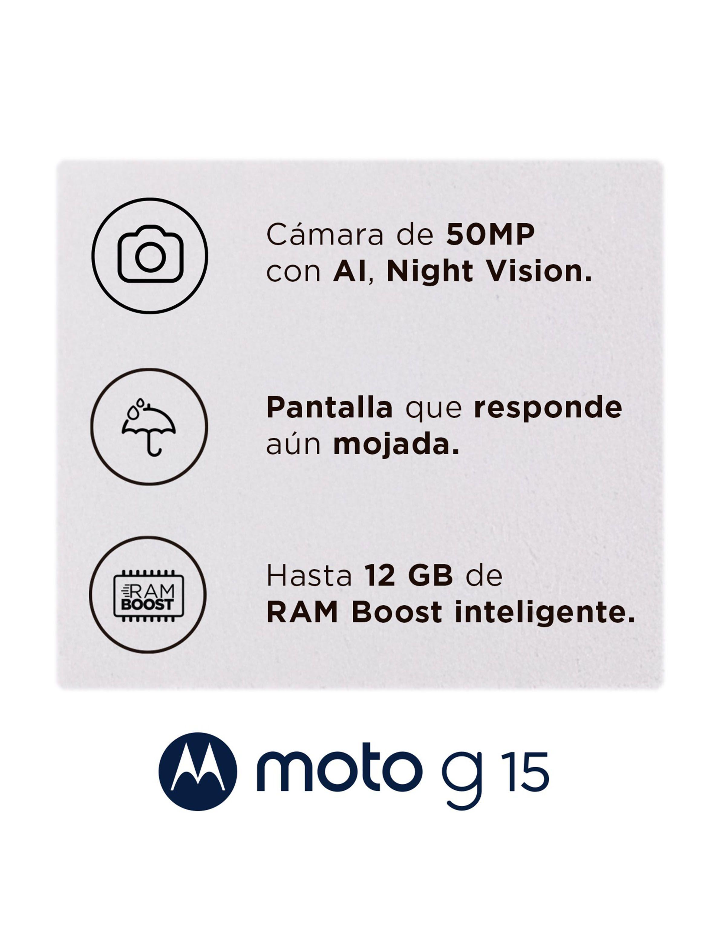 Smartphone G15 128GB 6.7" Gris Liberado-4