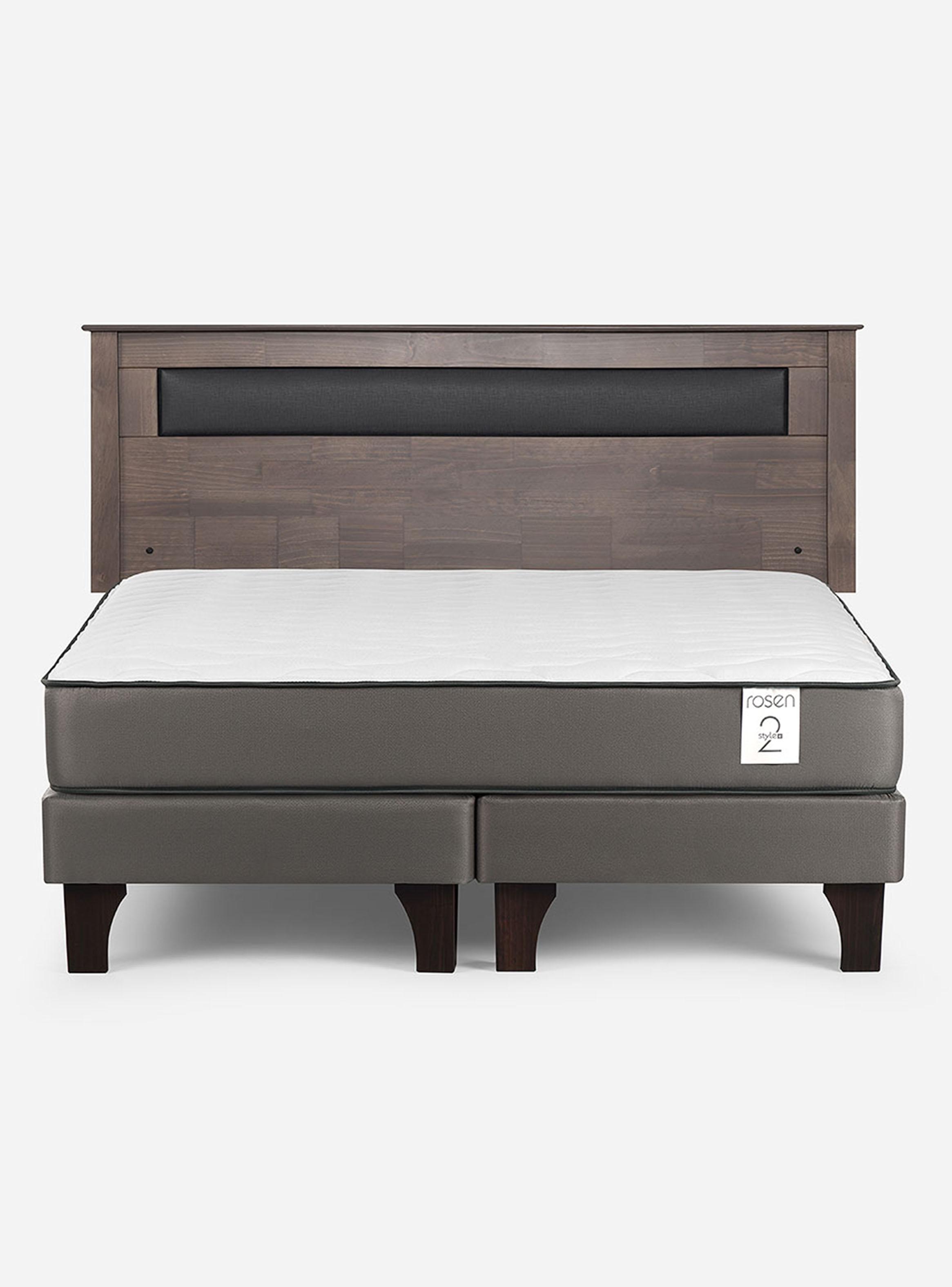 Cama Europea New Style 2 Plus King Respaldo Ferrara-1