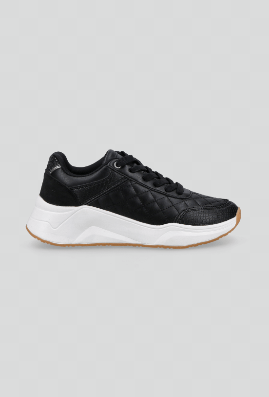 Zapatilla Urbana con Efecto Quilt Plataforma  Mujer-3
