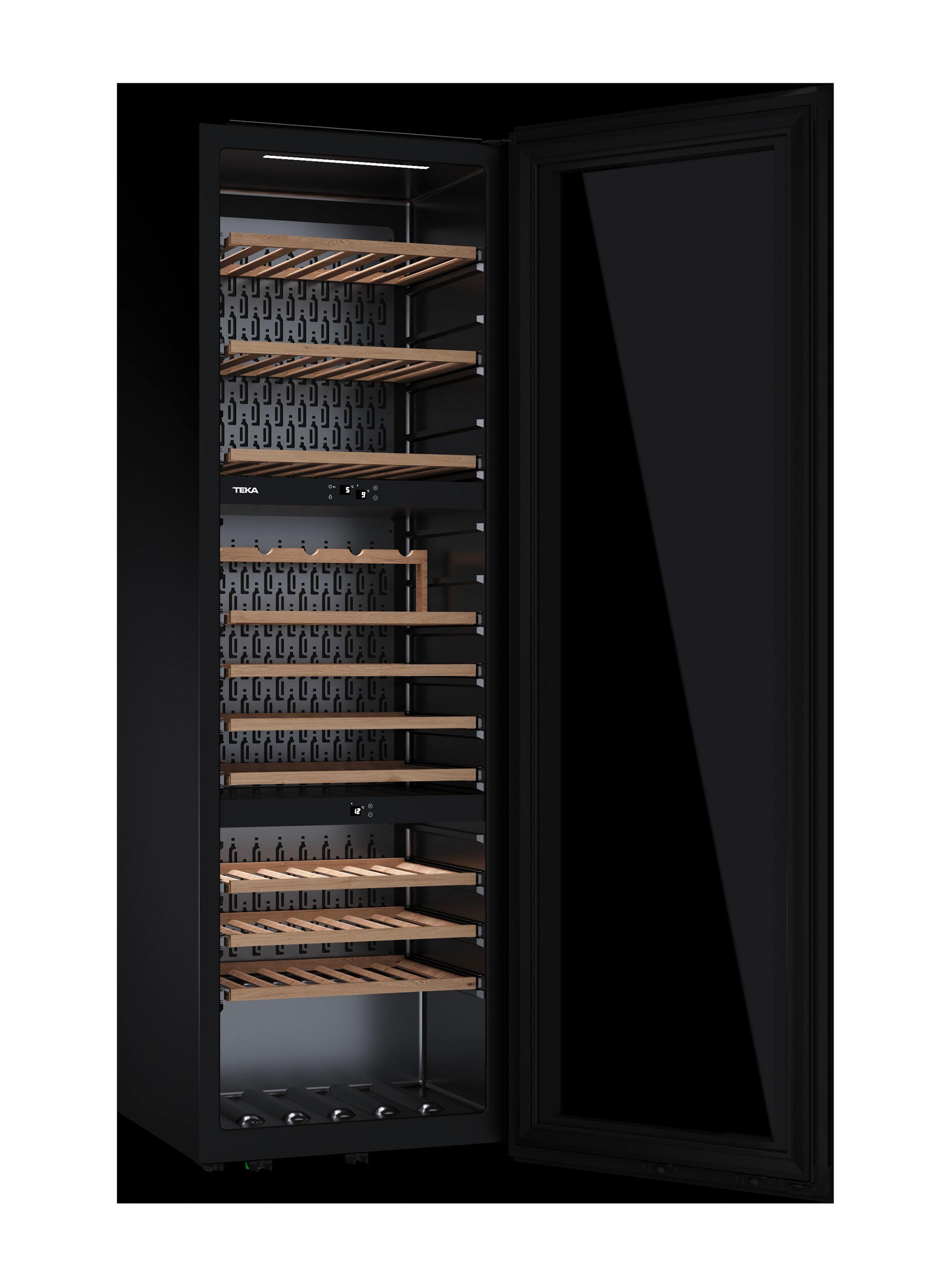Cava de Vino 3 Zonas T° 93 Botellas RVI 30097 GBK-4