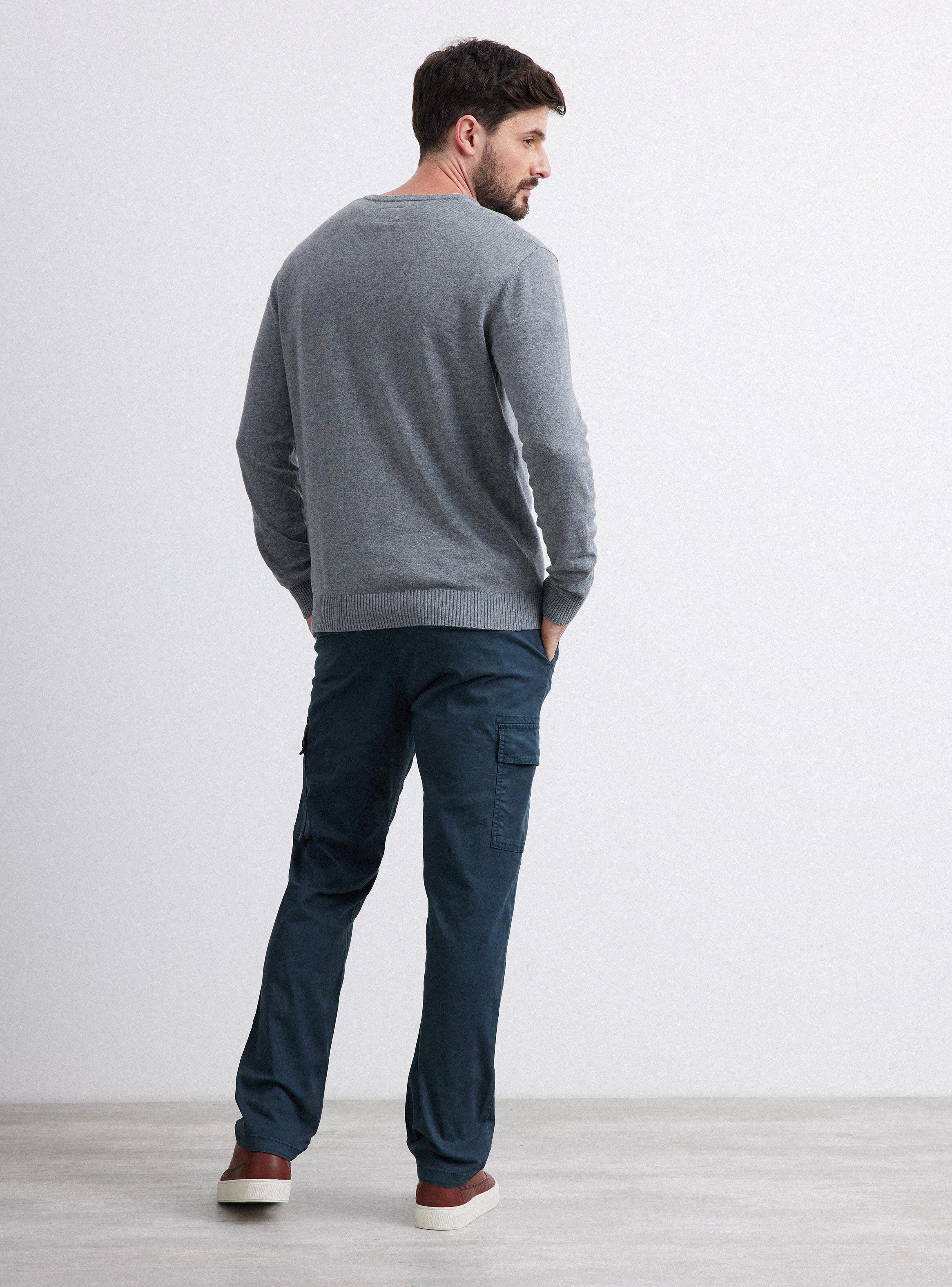 Sweater Algodón Cuello V Regular Fit-5