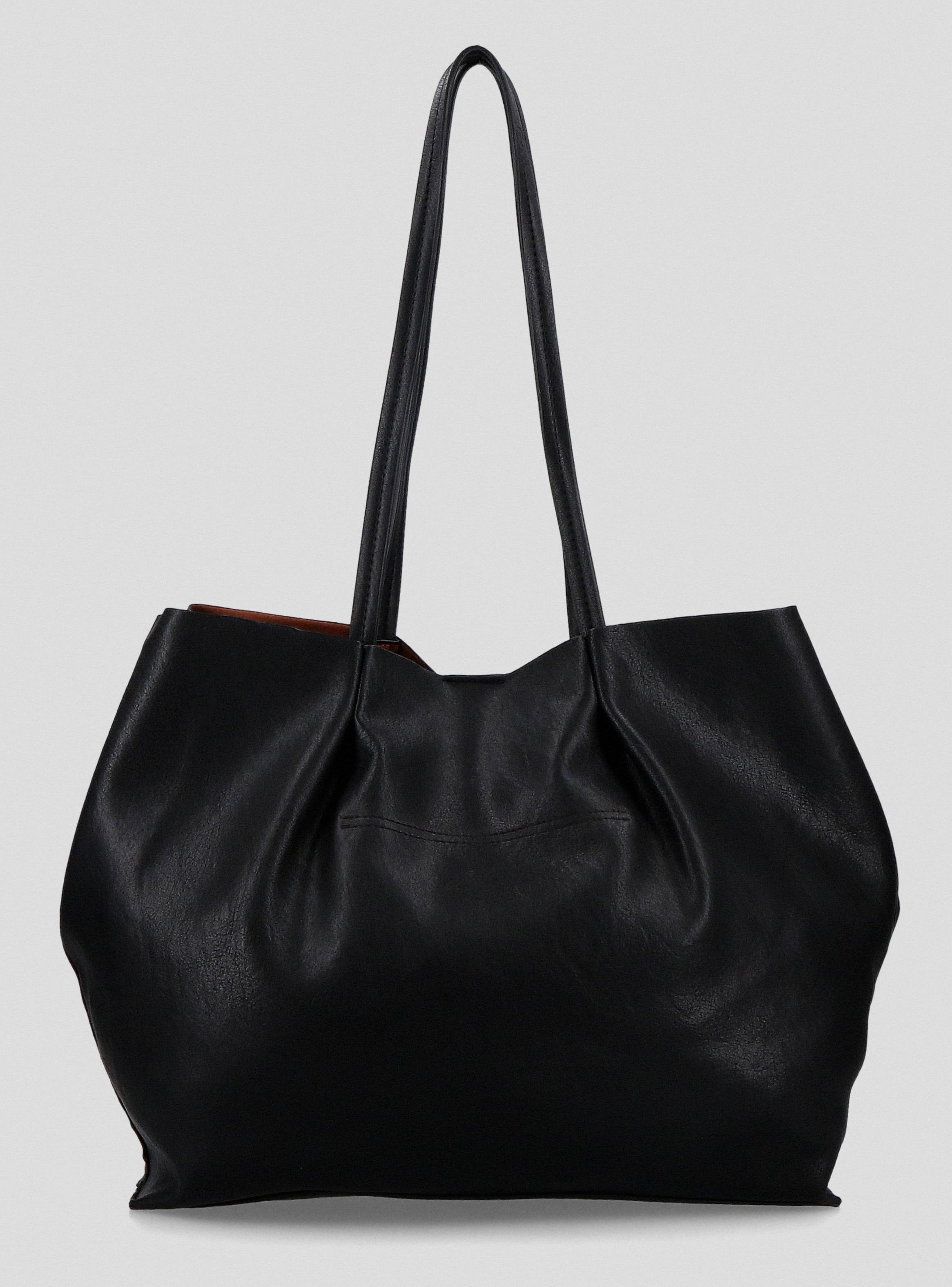 Cartera Totebag Efecto Cuero-2
