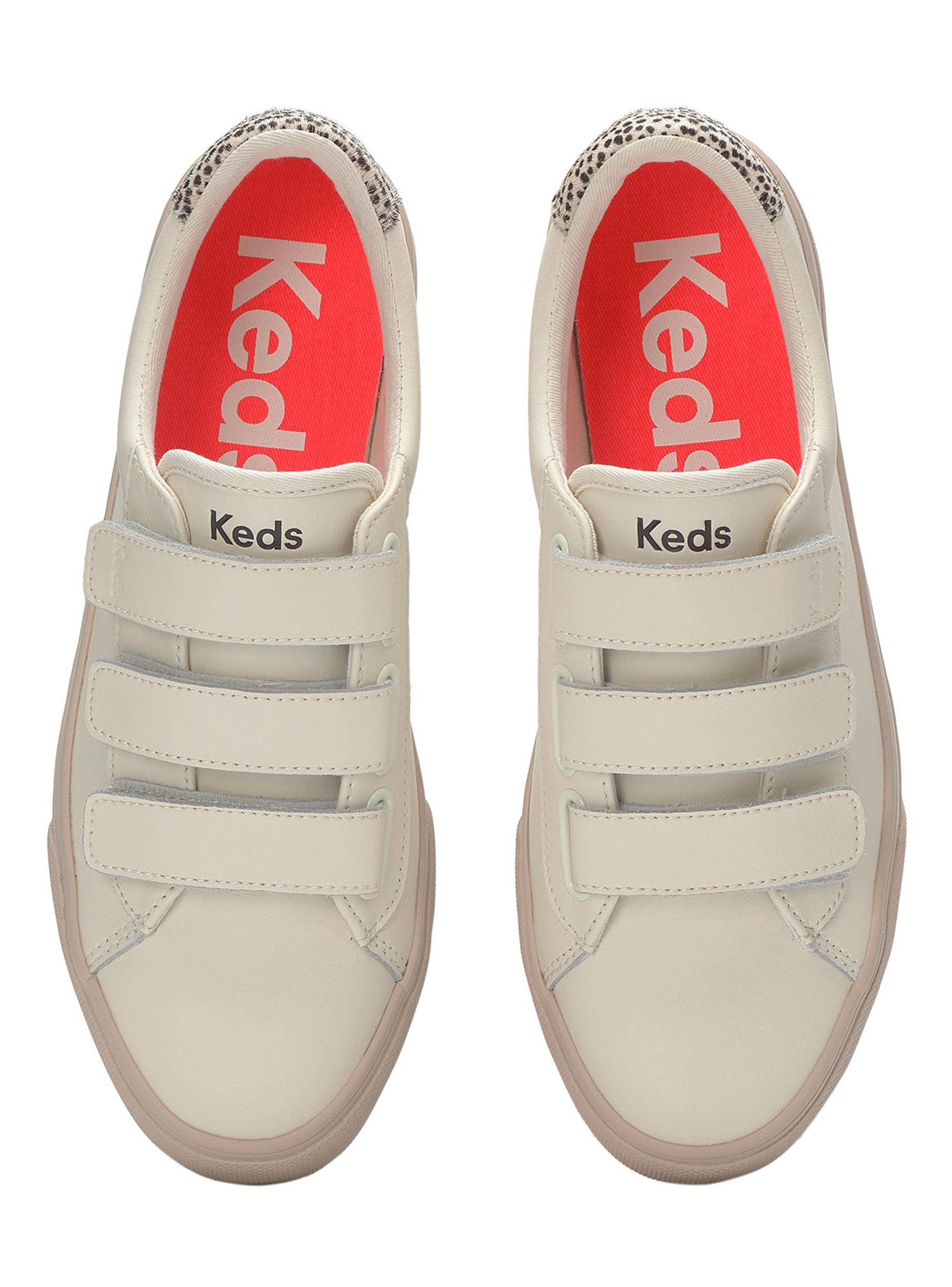 Zapatilla Urbana Triple Velcro Jump Kick V Cuero Mujer-4