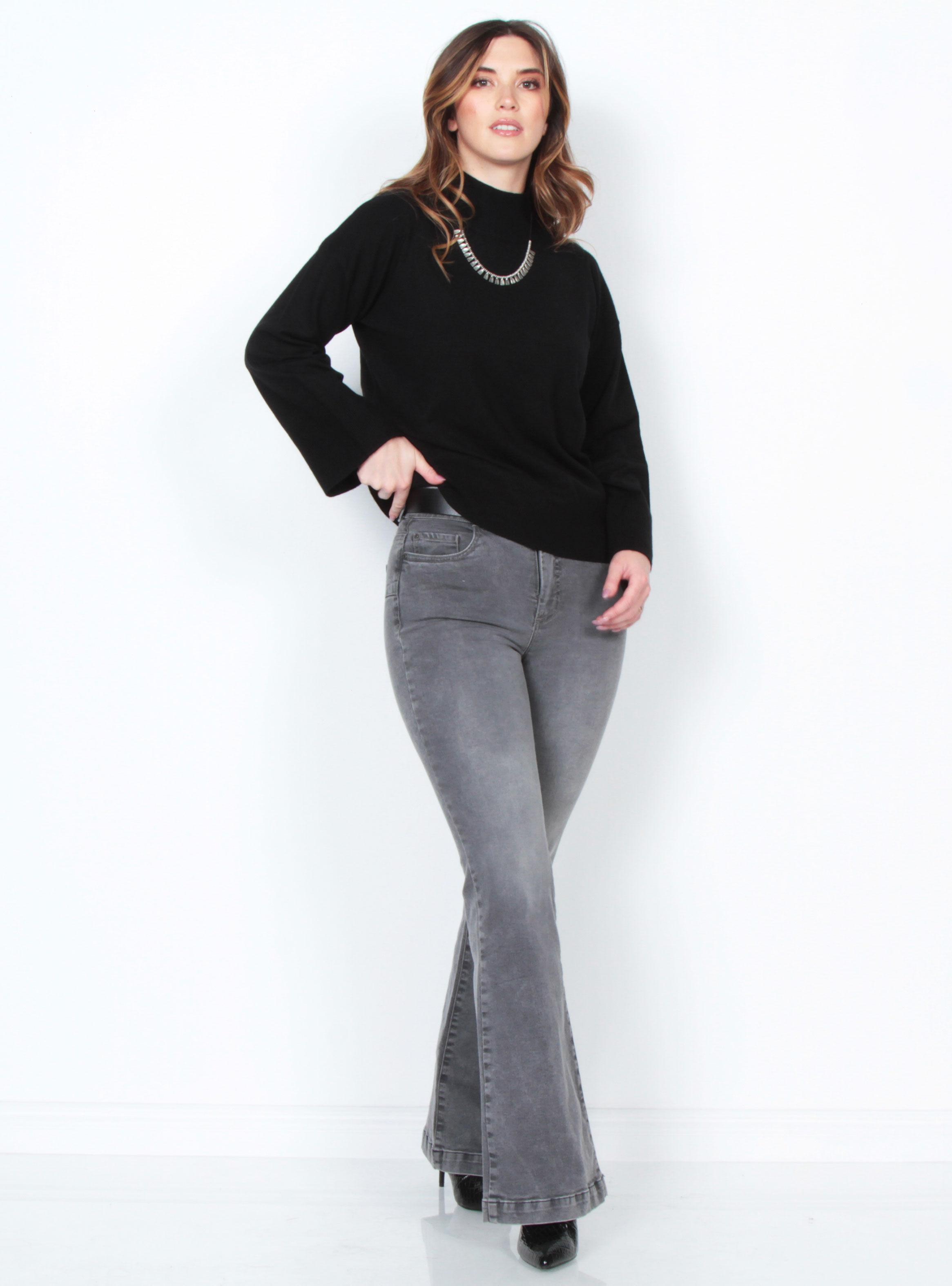 Sweater Manga Larga Cuello Alto-3