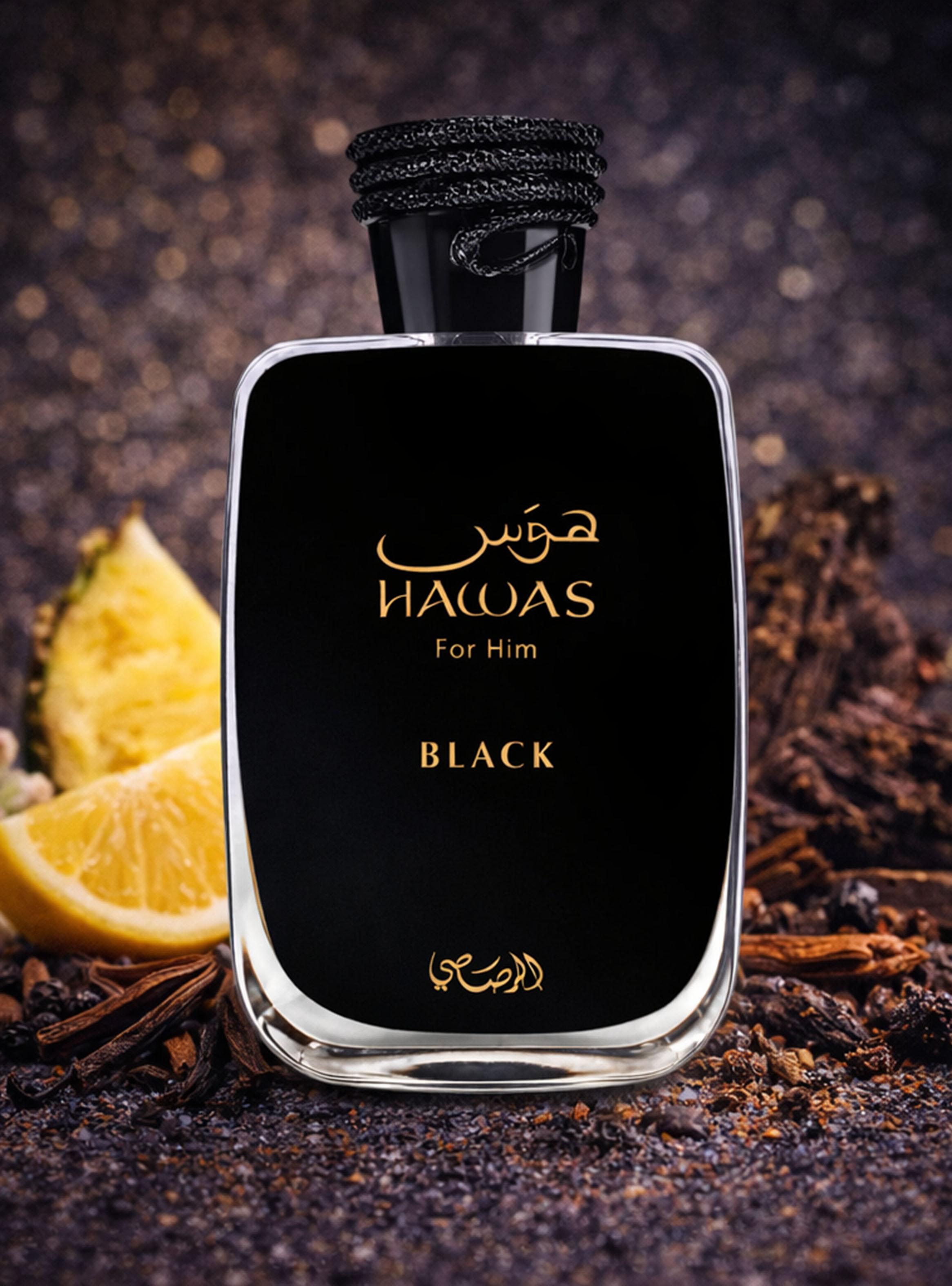 Perfume Hawas Black EDP Hombre 100 ml-2