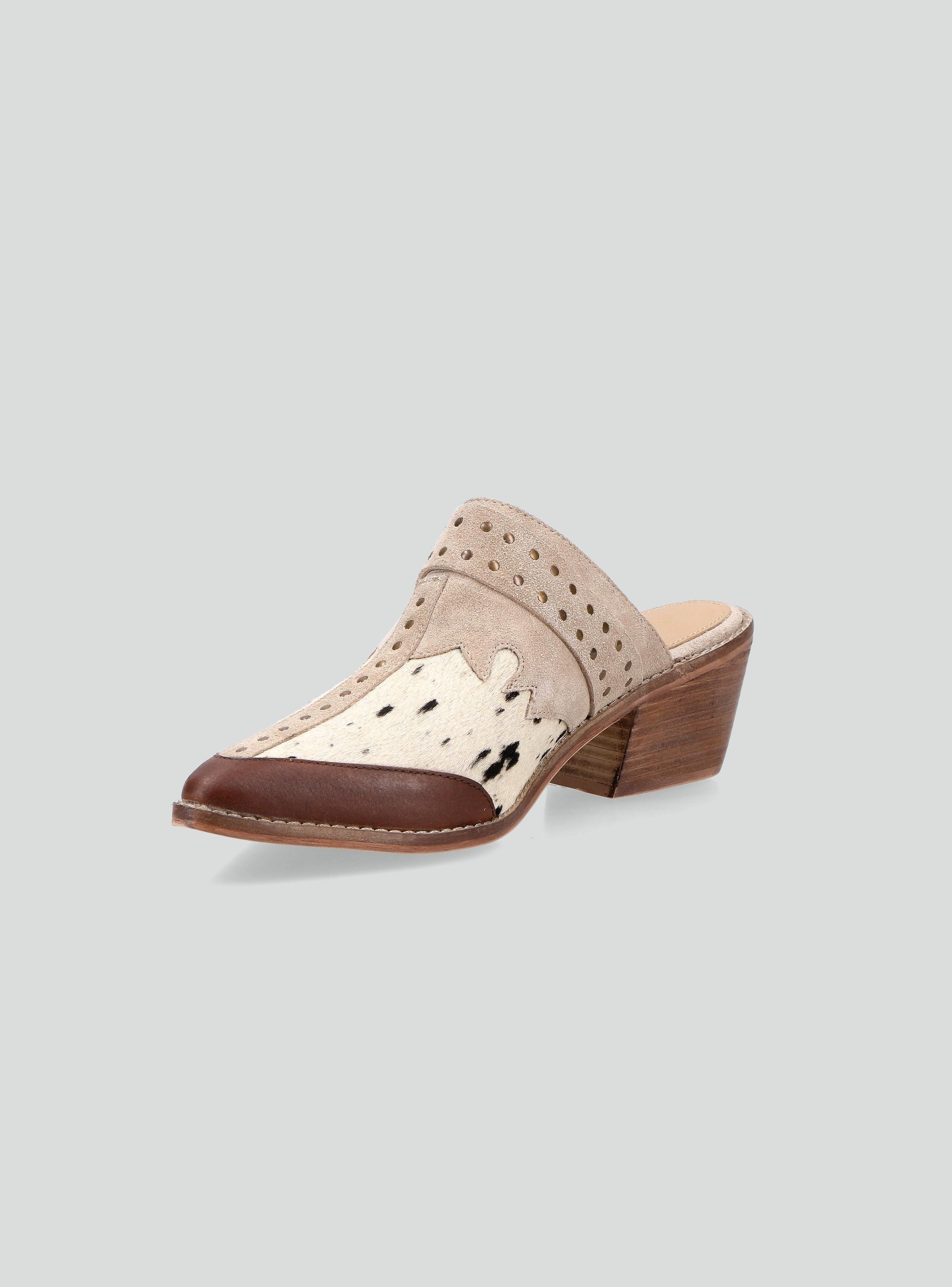 Babucha Puntilla de Cuero  Textura  Mujer-2