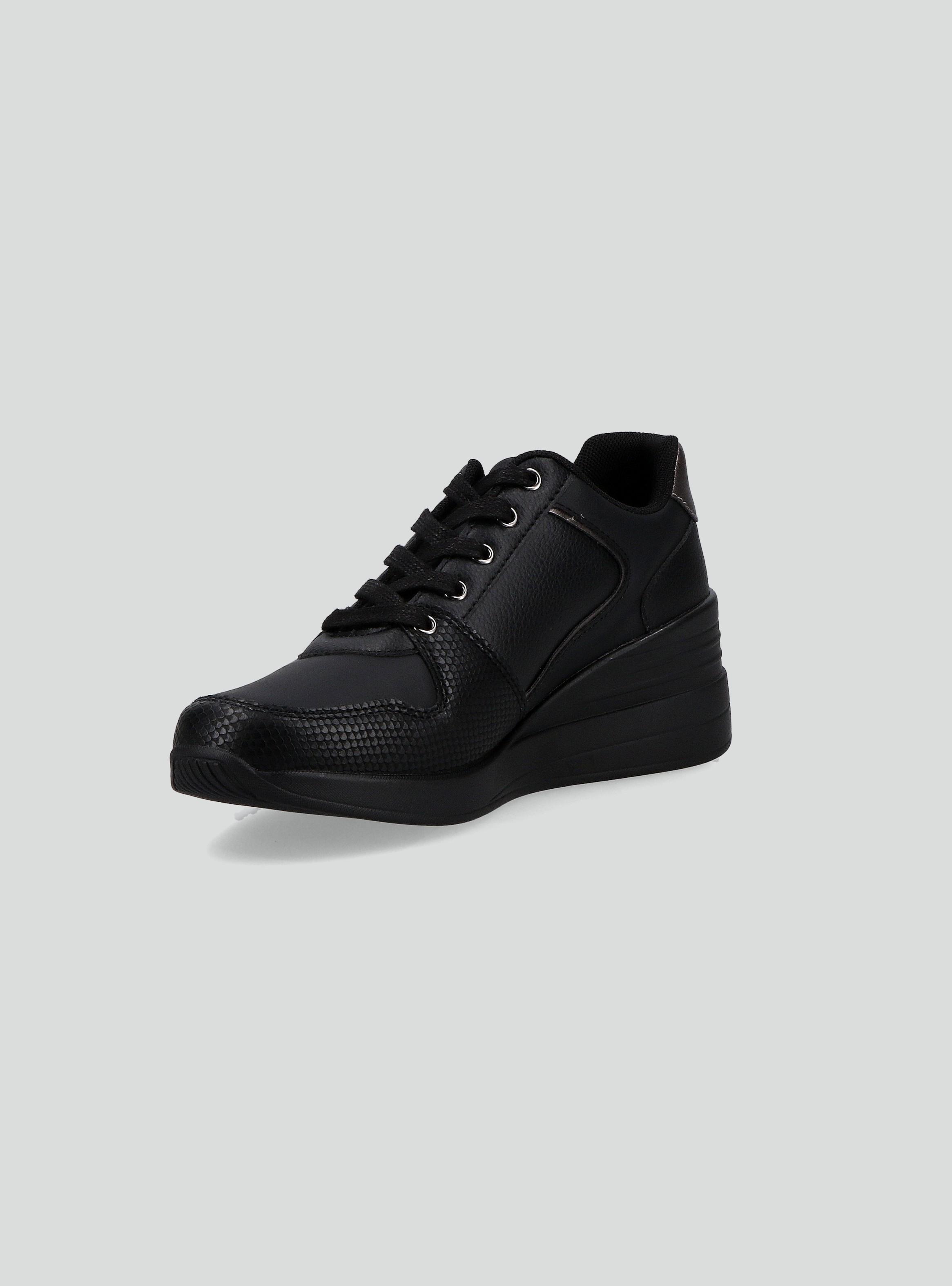 Zapatilla Urbana Cuña Con Detalles Metálicos Mujer-2
