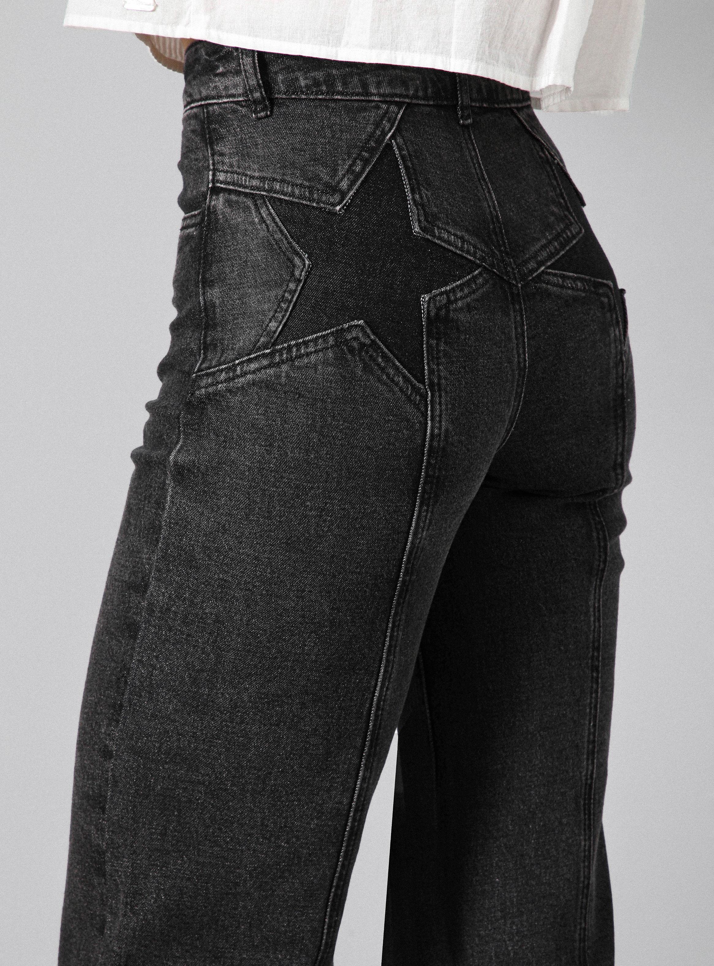 Jeans Pants Estrellas Bolsillos-2