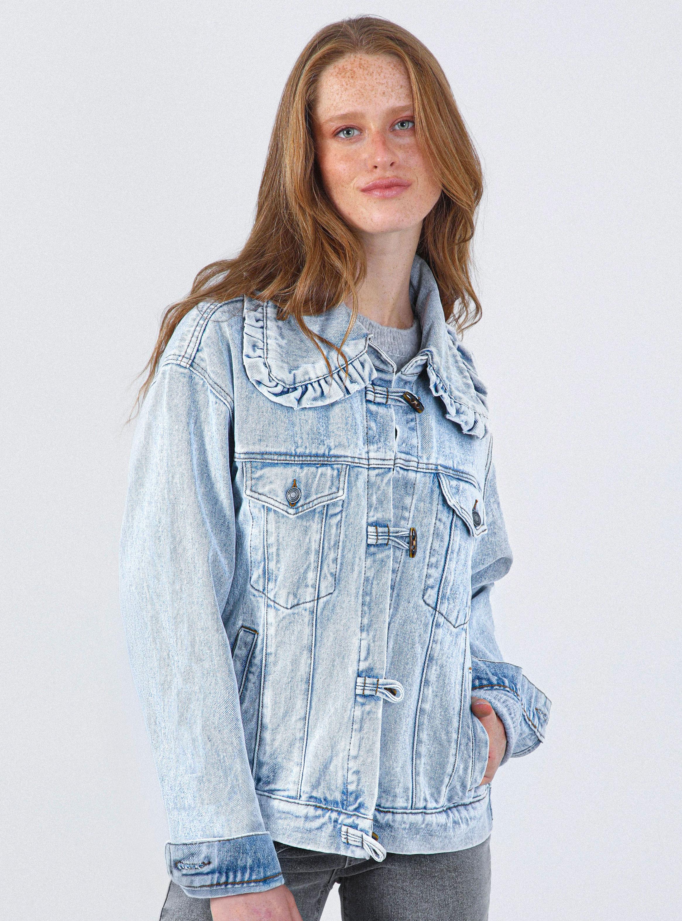 Chaqueta Denim Cuello Vuelos-2