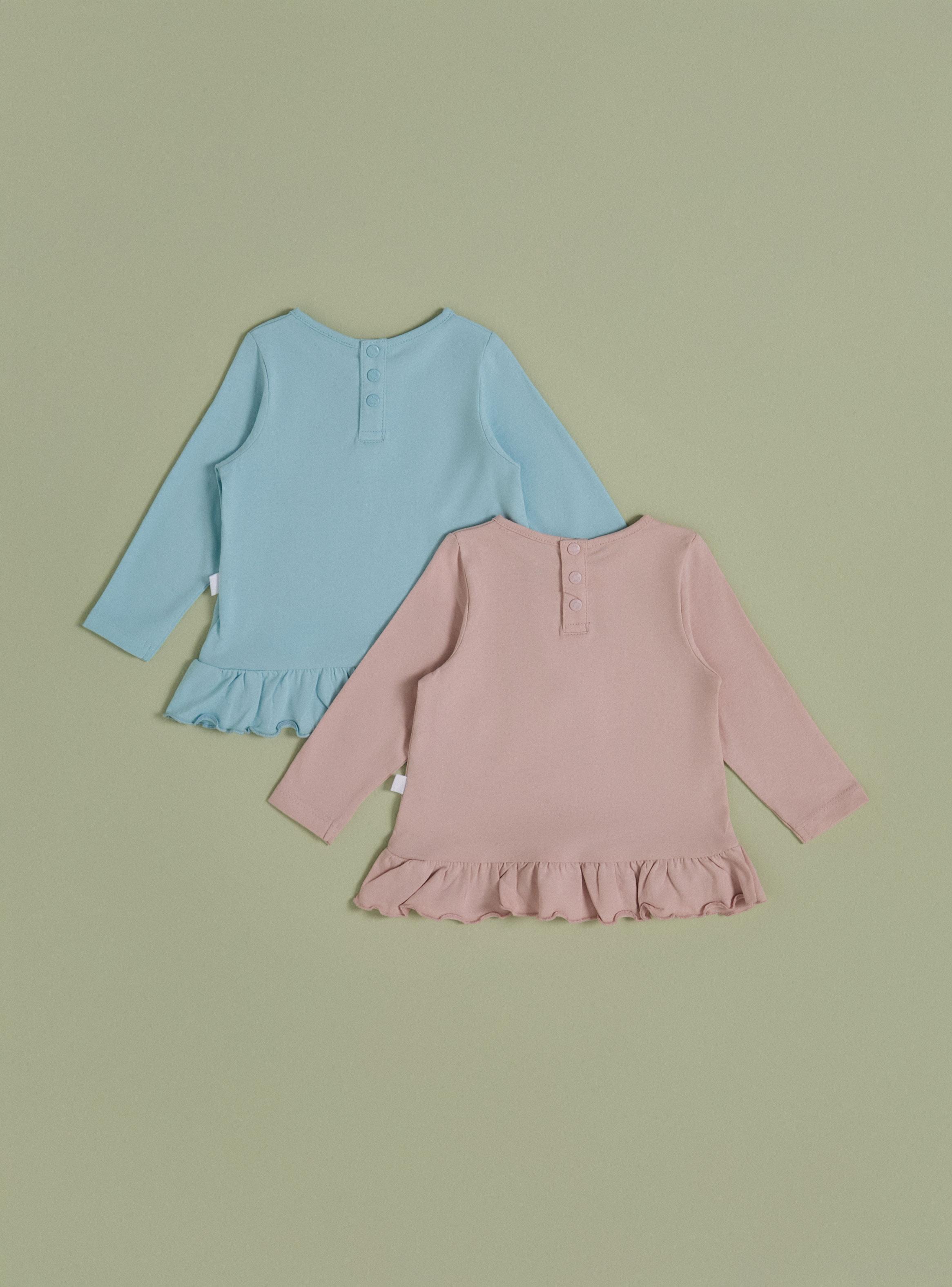 Polera Bipack con Estampado Clásico y Vuelos Abajo-1