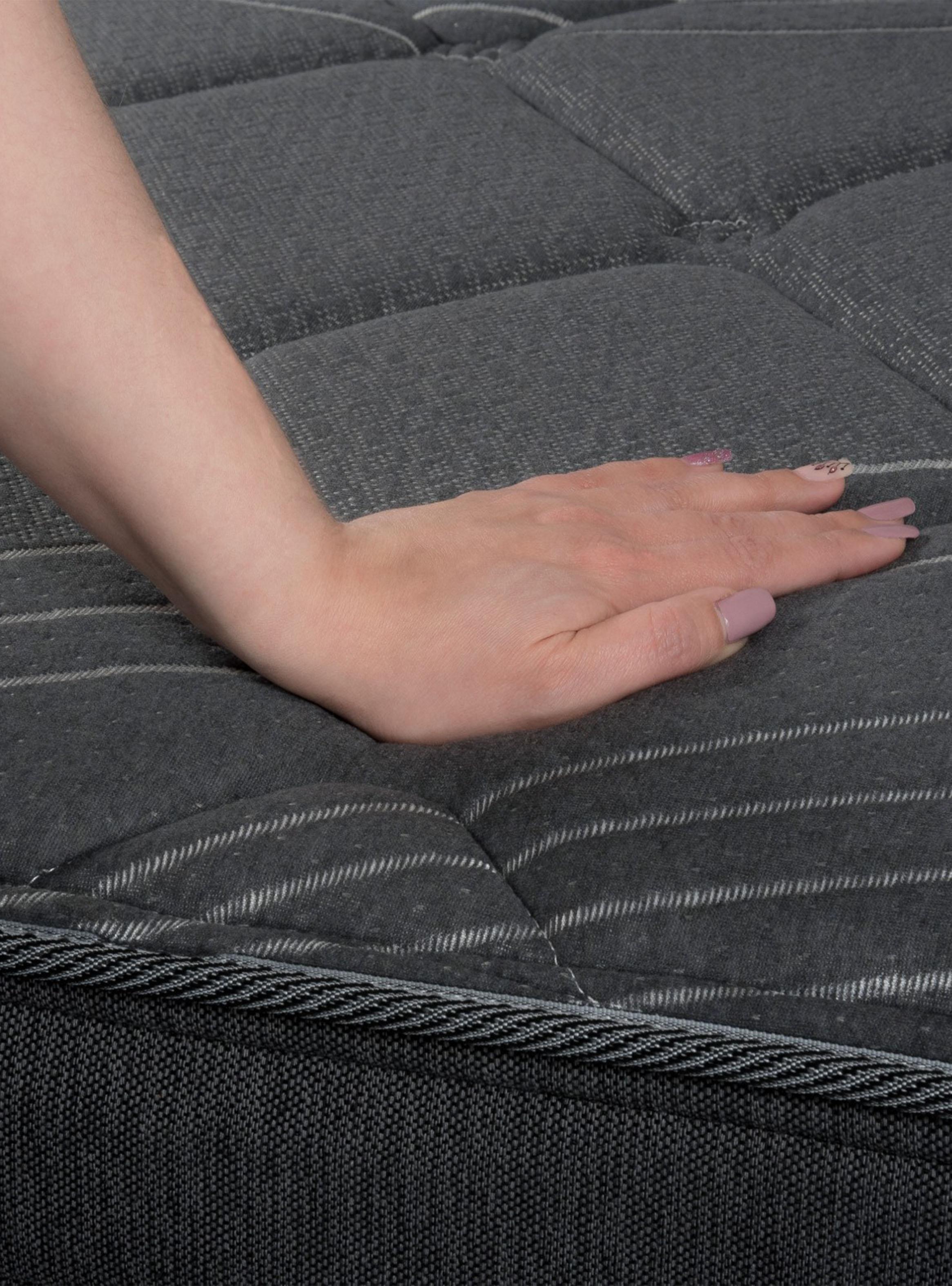 Cama Europea King Black Base Dividida Respaldo-3