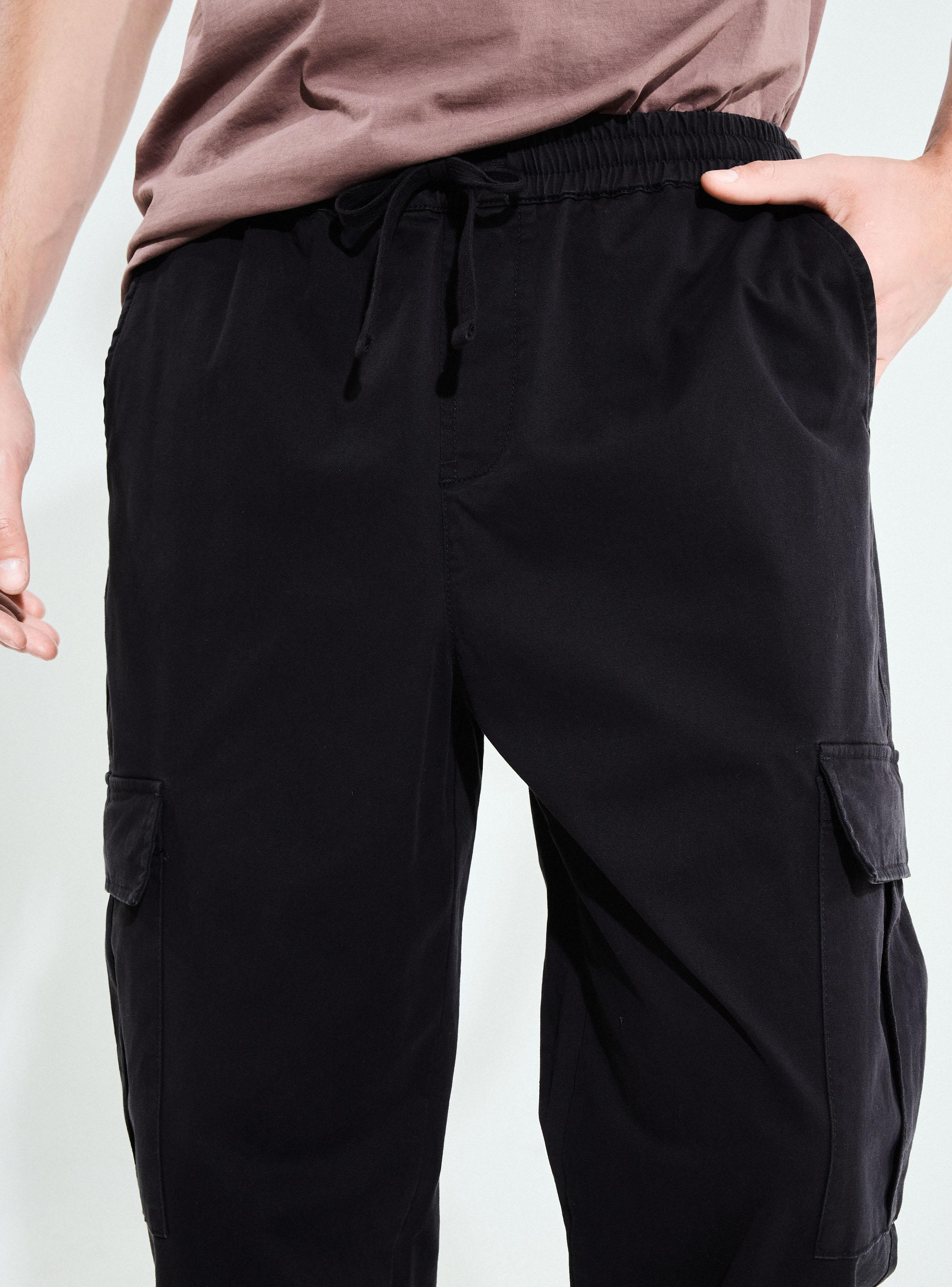 Pantalón Cargo Gabardina-2