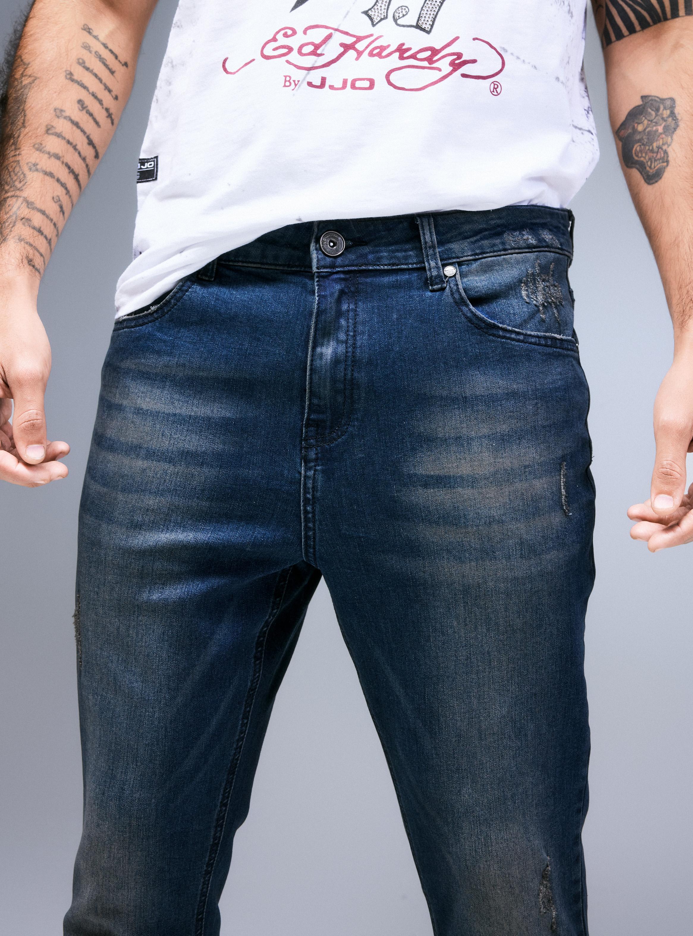 Jeans Ed Hardy Look Engrasado-2