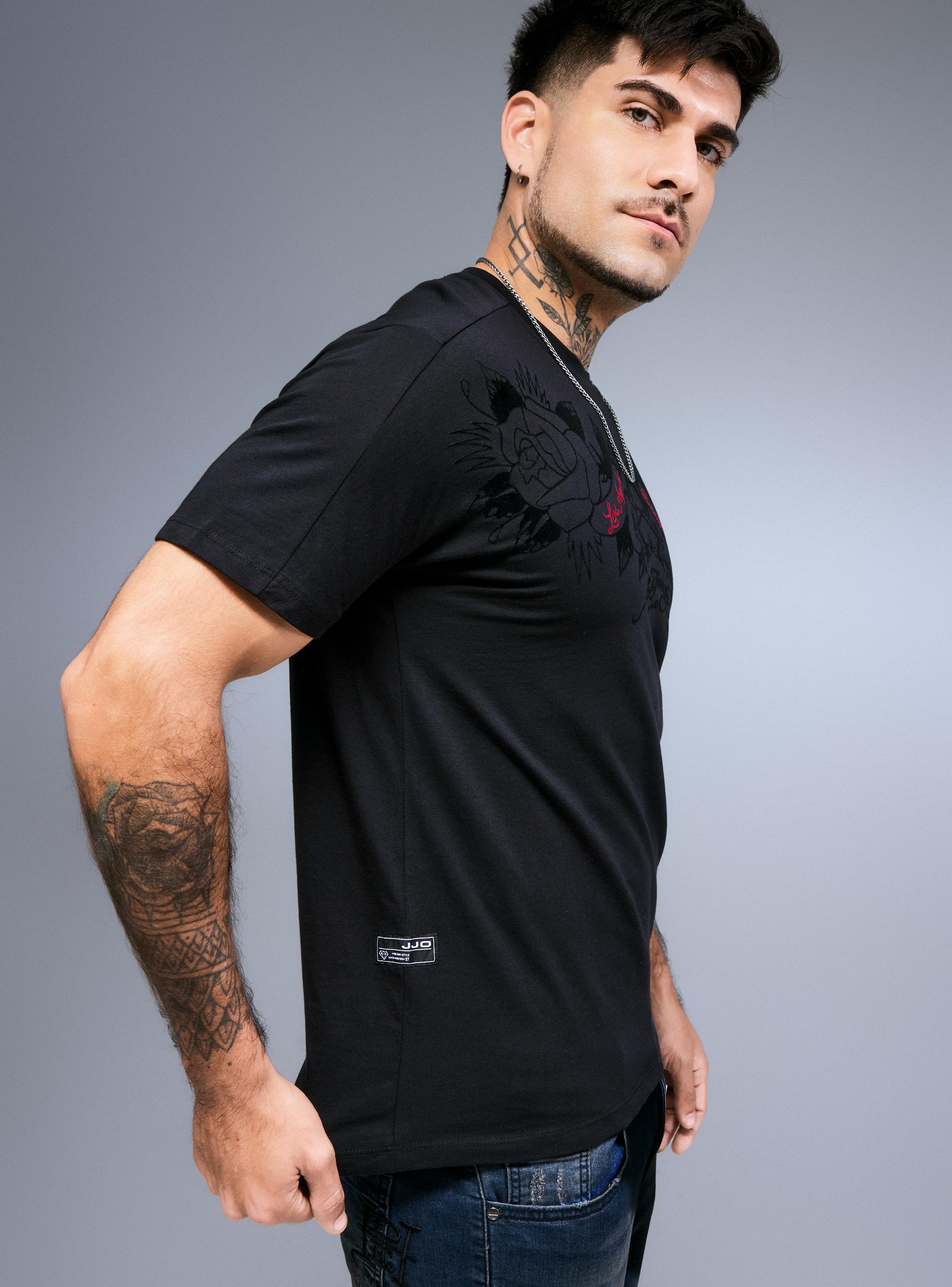 Polera Ed Hardy sin Costura Print Terciopelo-3