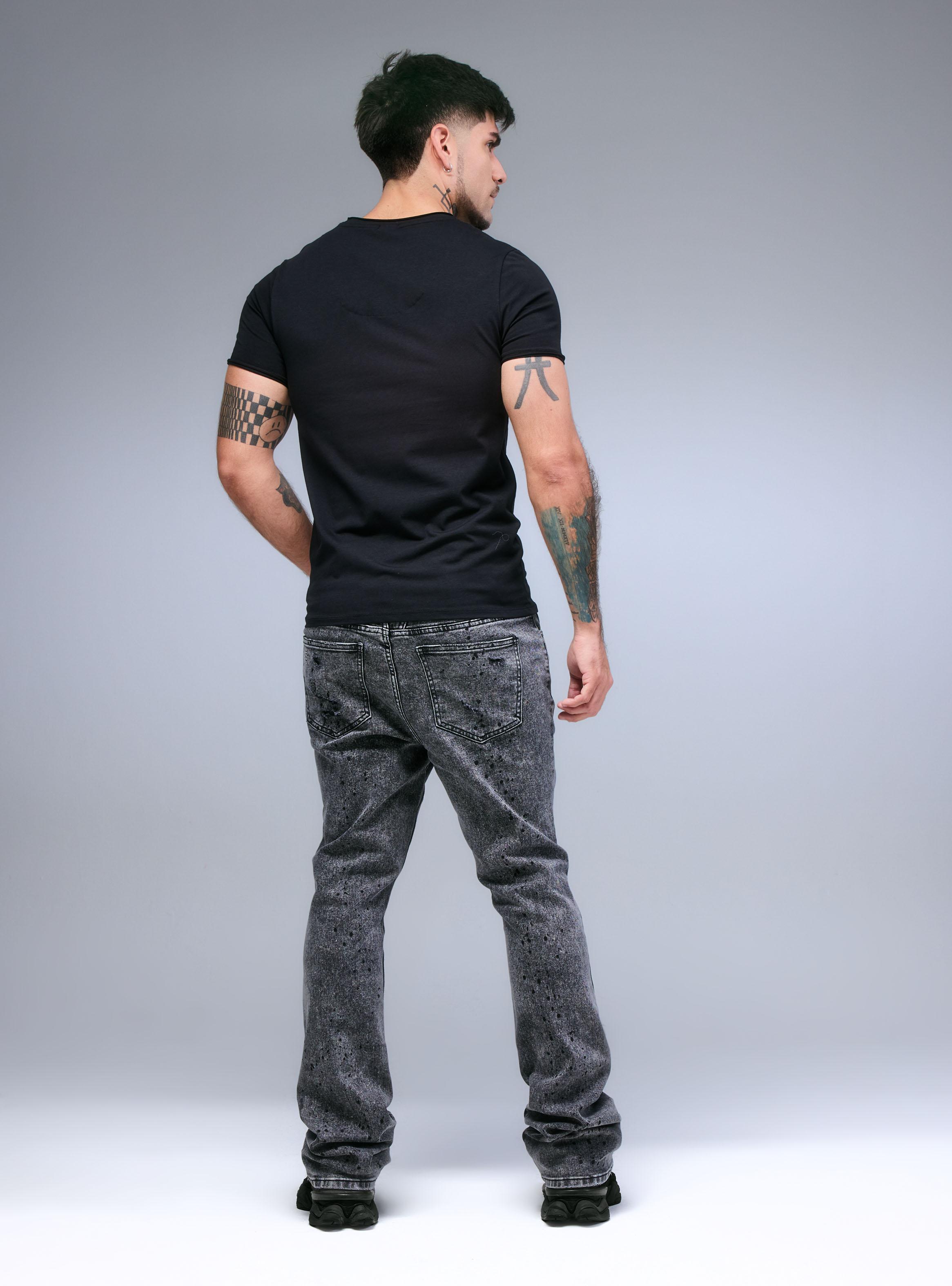 Polera Básica Ajustada Cuello V-5