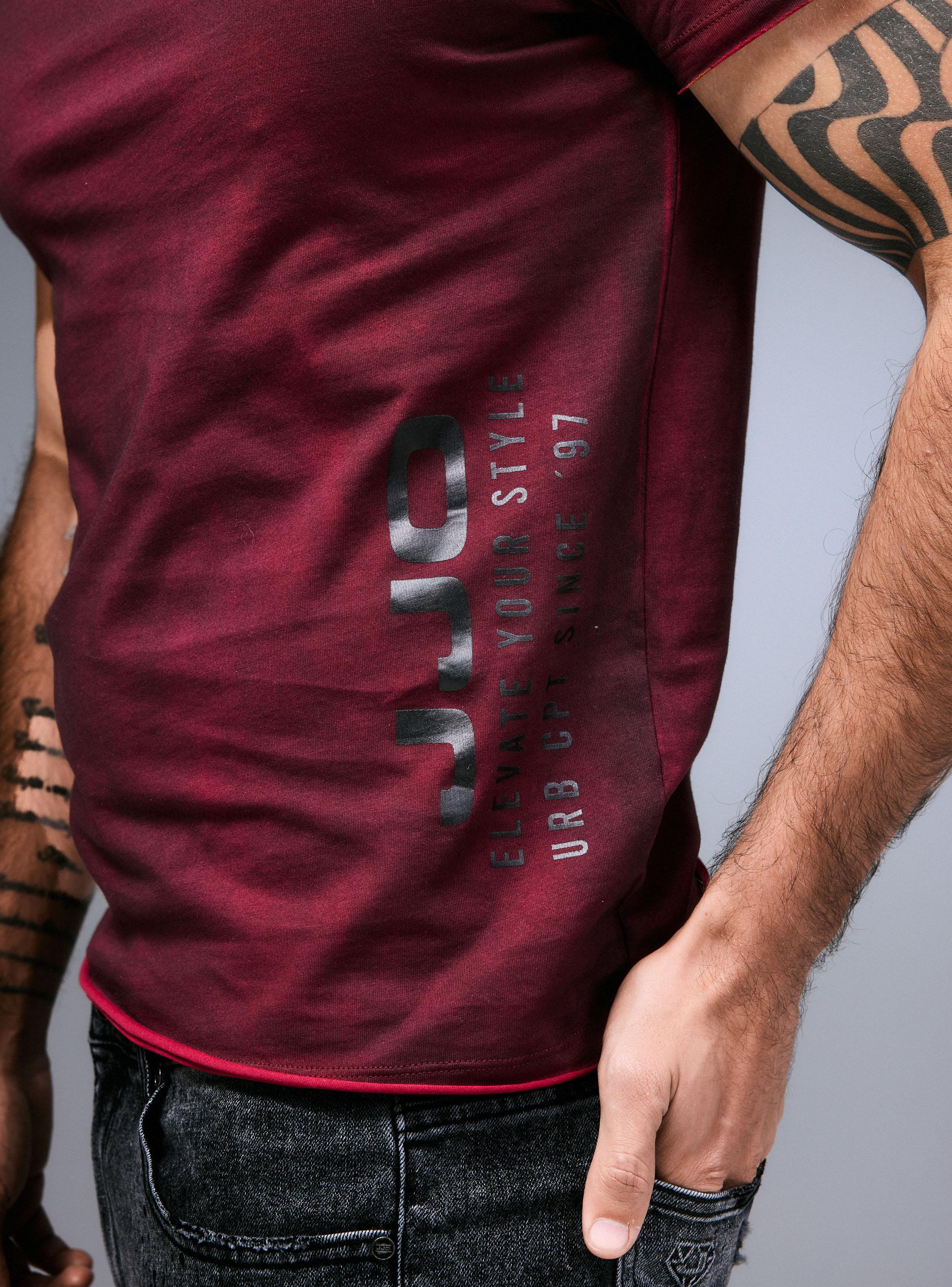 Polera Lavado Manchado Estampado Lateral-2