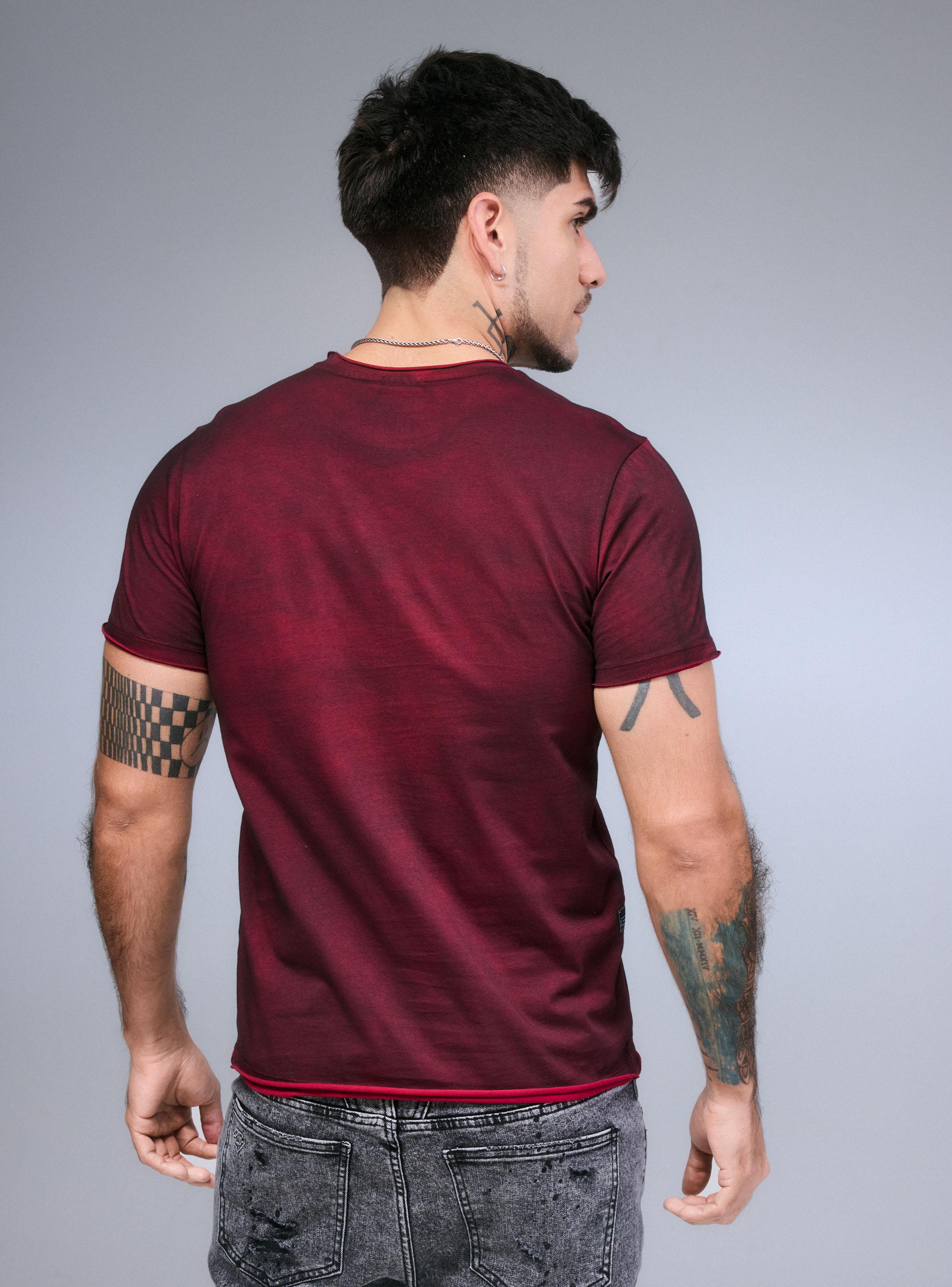 Polera Lavado Manchado Estampado Lateral-1
