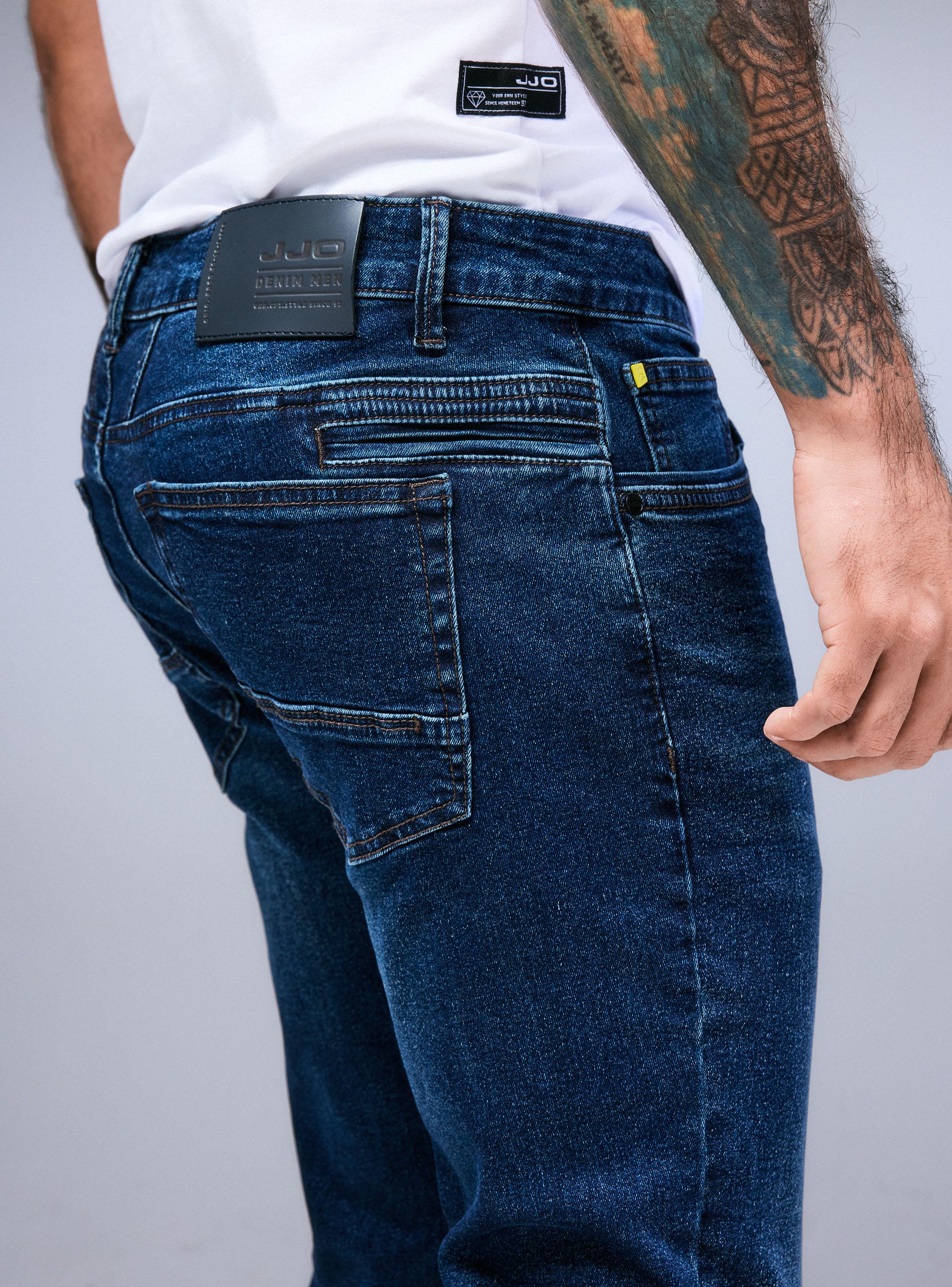 Jeans Bolsillo Trasero Especial Bigotes 3D-3