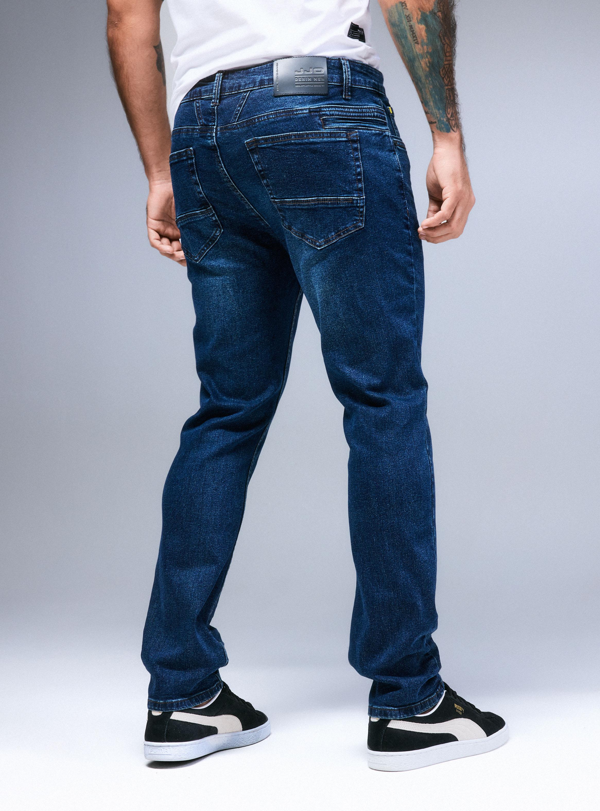 Jeans Bolsillo Trasero Especial Bigotes 3D-1