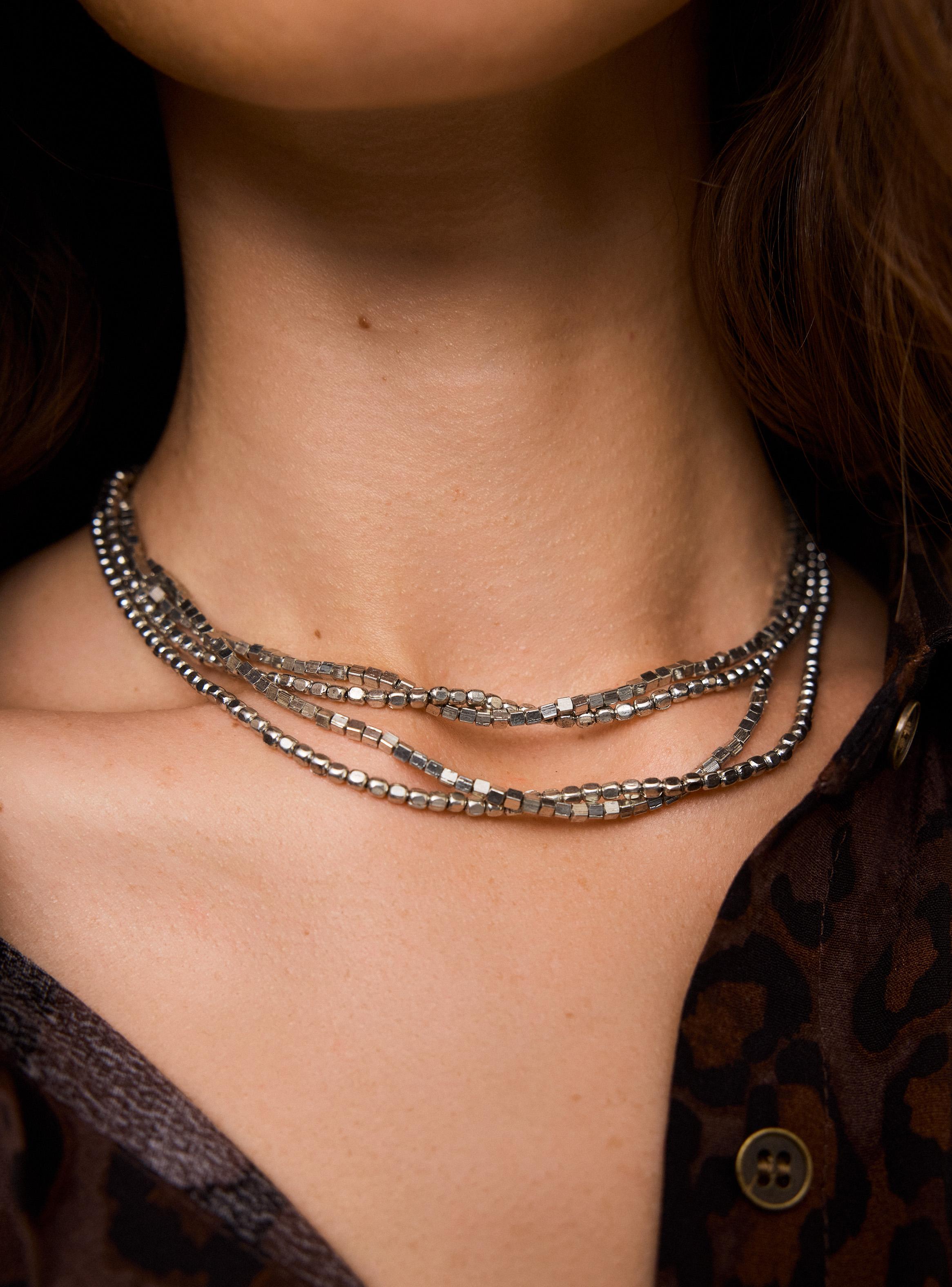 Collar Mostacillas Metal-2