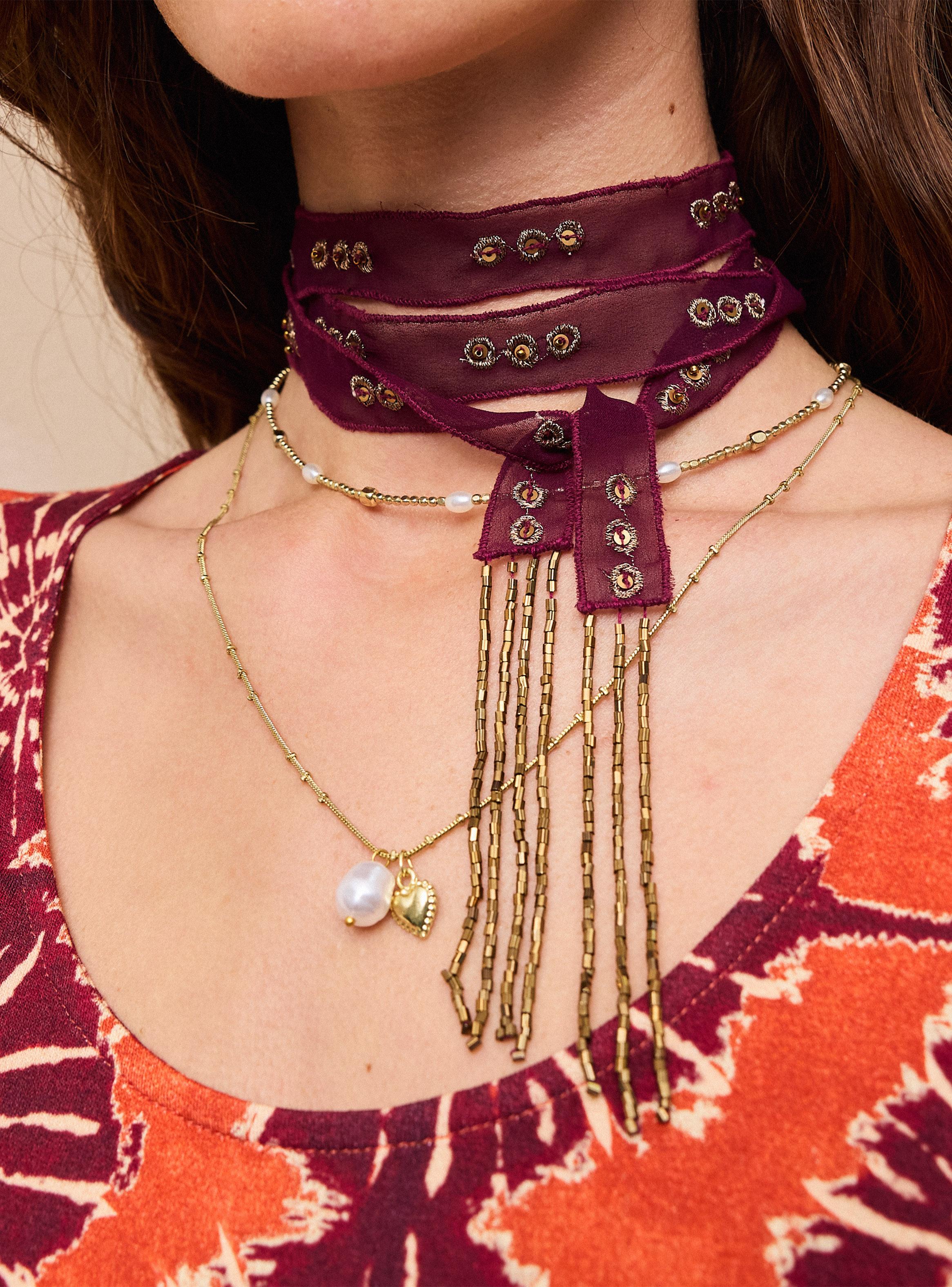 Collar Corbatín y Corazón-2