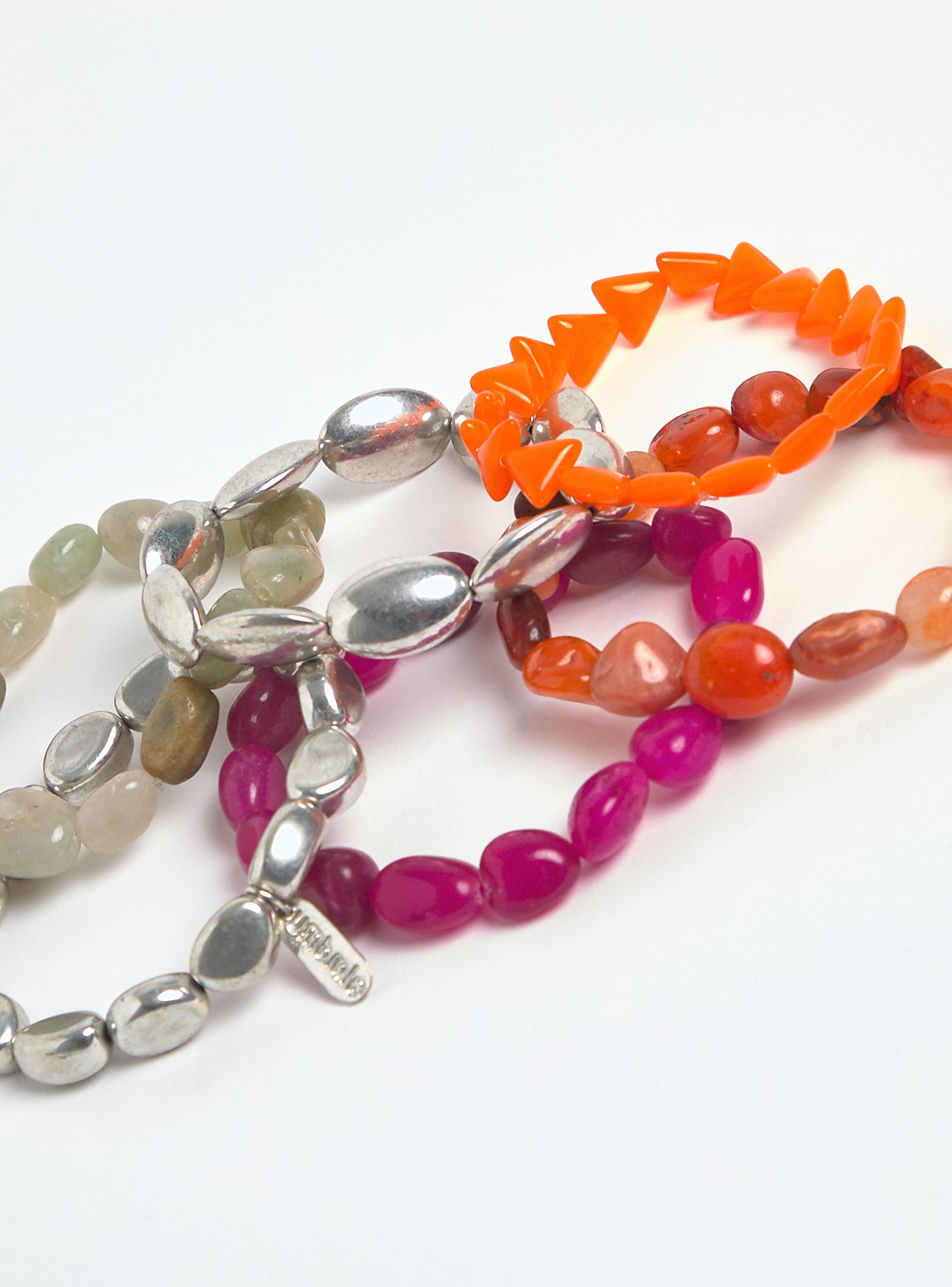 Set de Pulseras Colores Piedras-3