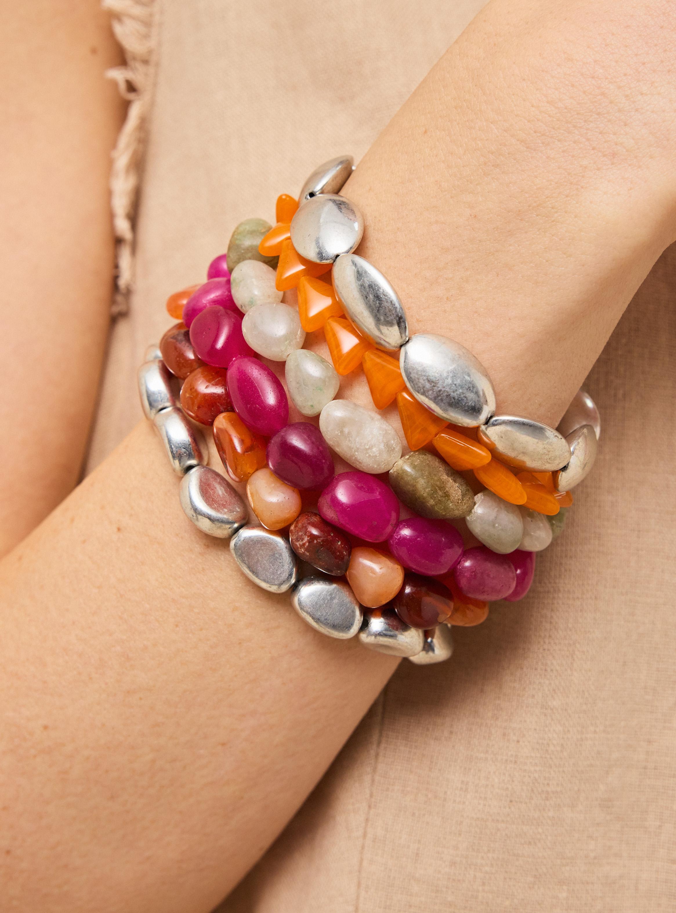Set de Pulseras Colores Piedras-2