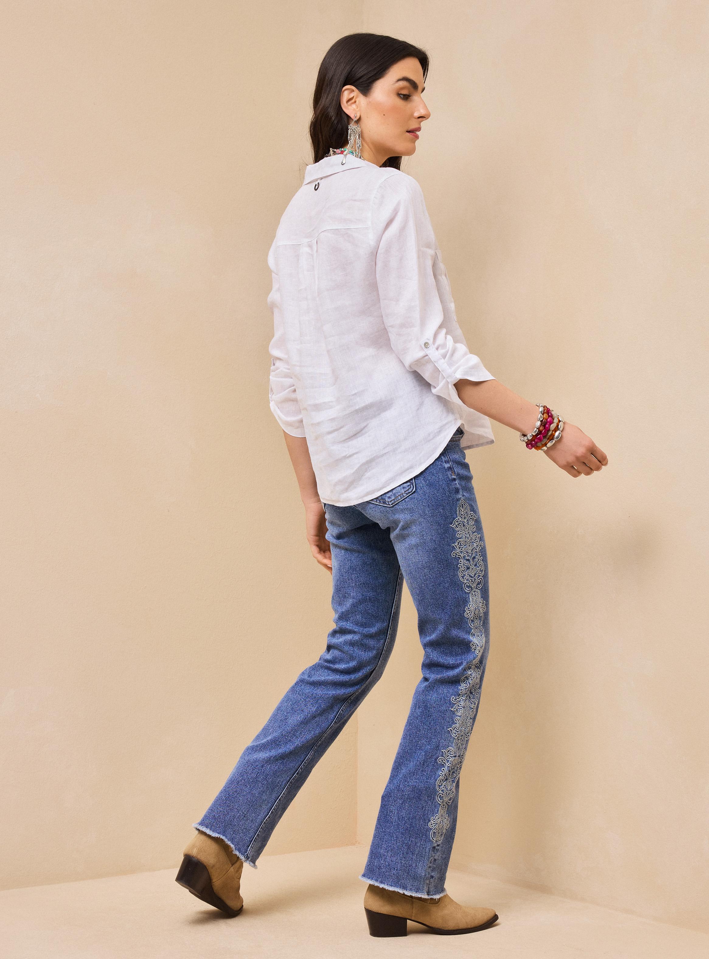 Blusa Estilo Básico con Manga Ajustable-5