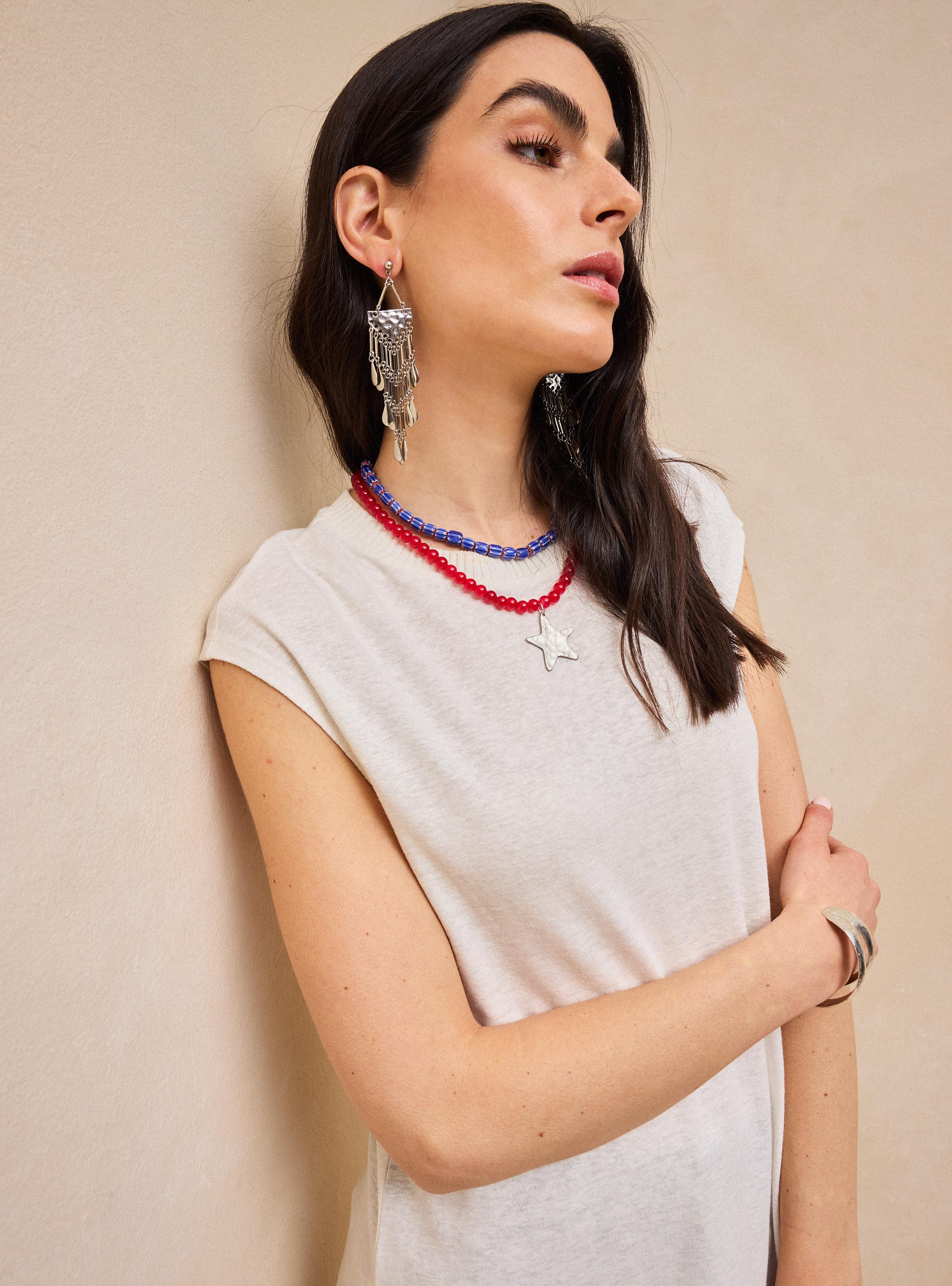 Polera Rib en Cuello y Abertura en Costados-2