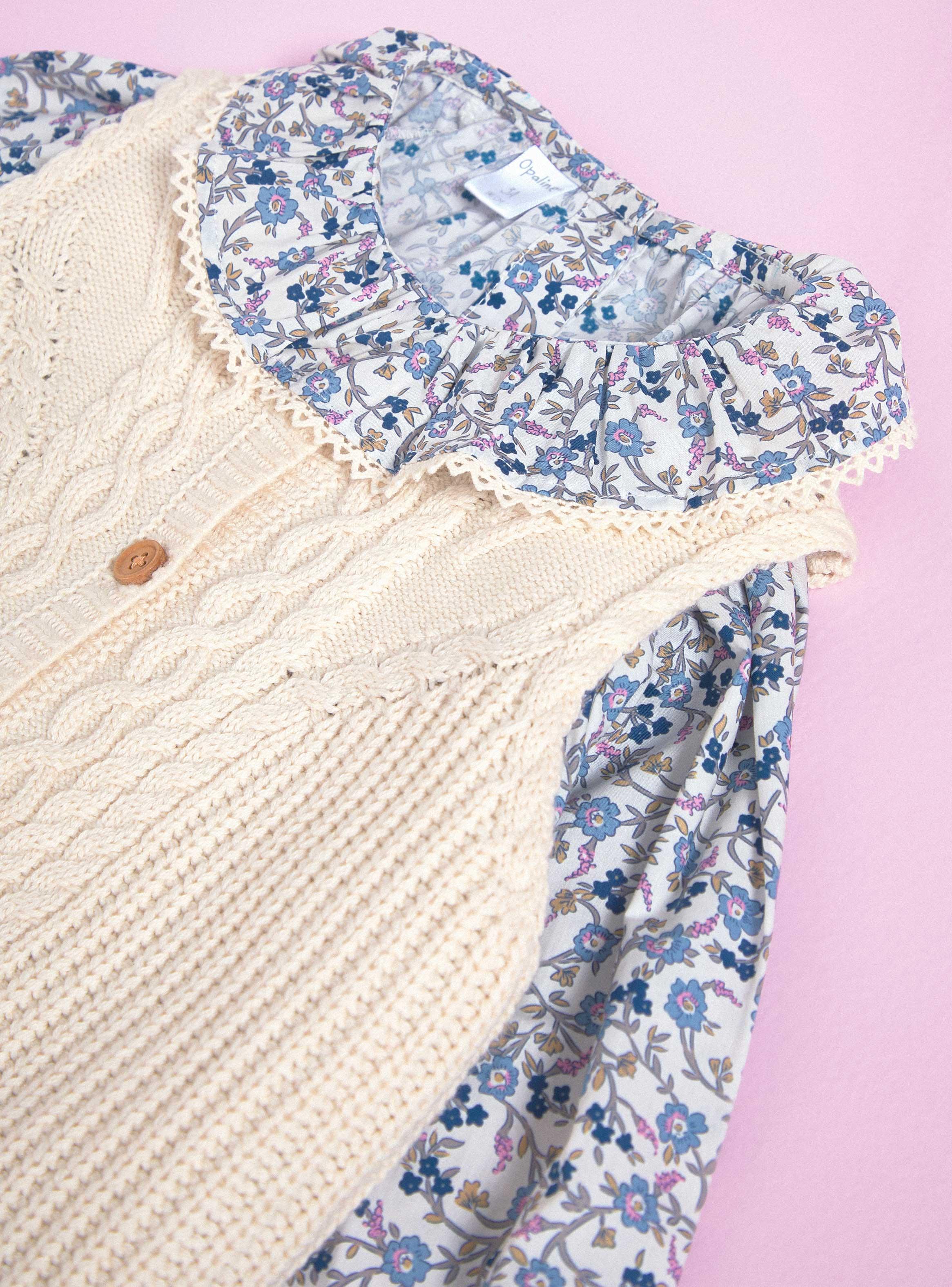 Chaleco sin Manga con Blusa Falsa Estampada-2