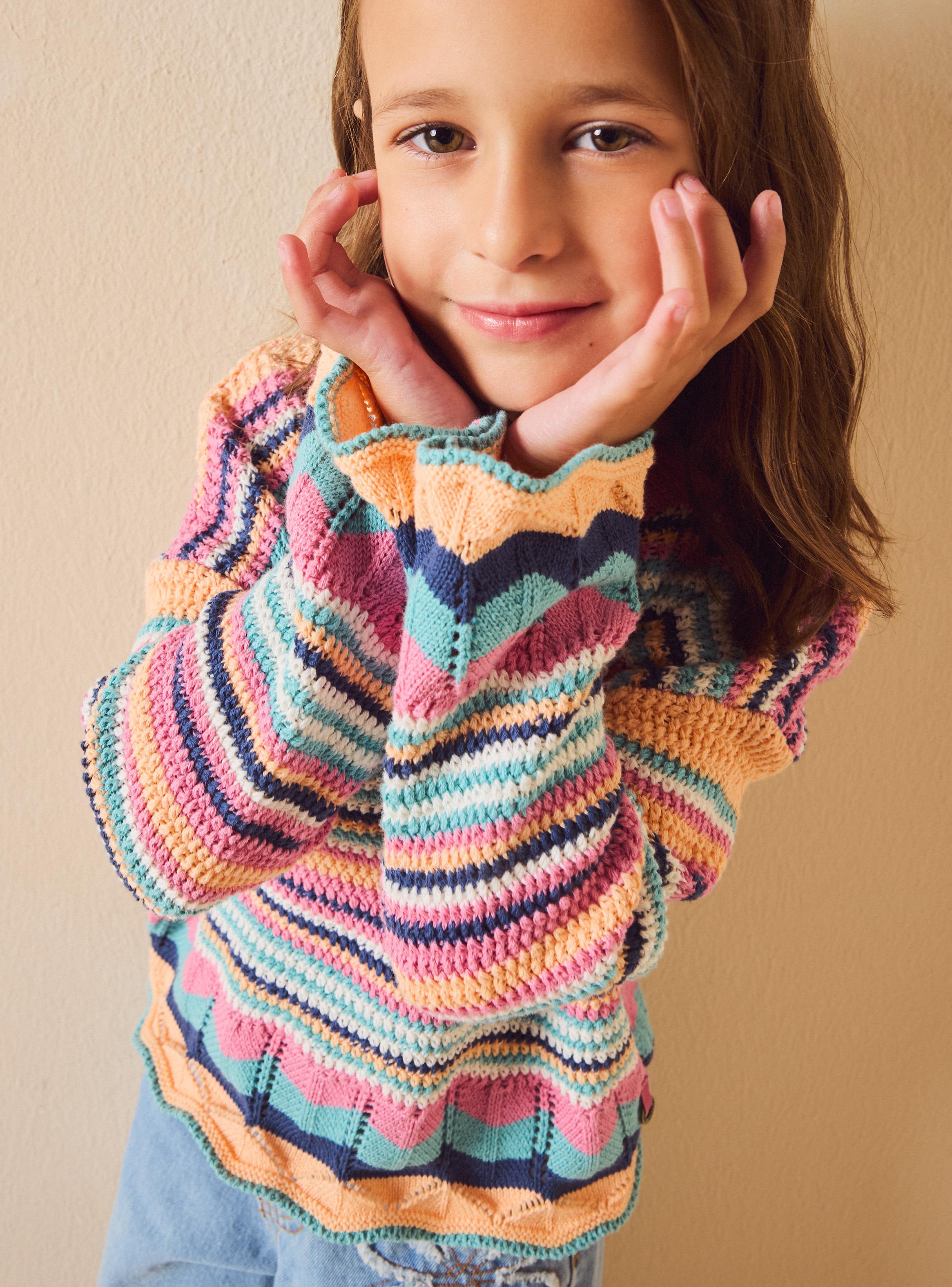 Sweater Tejido Crochet Multicolor-4