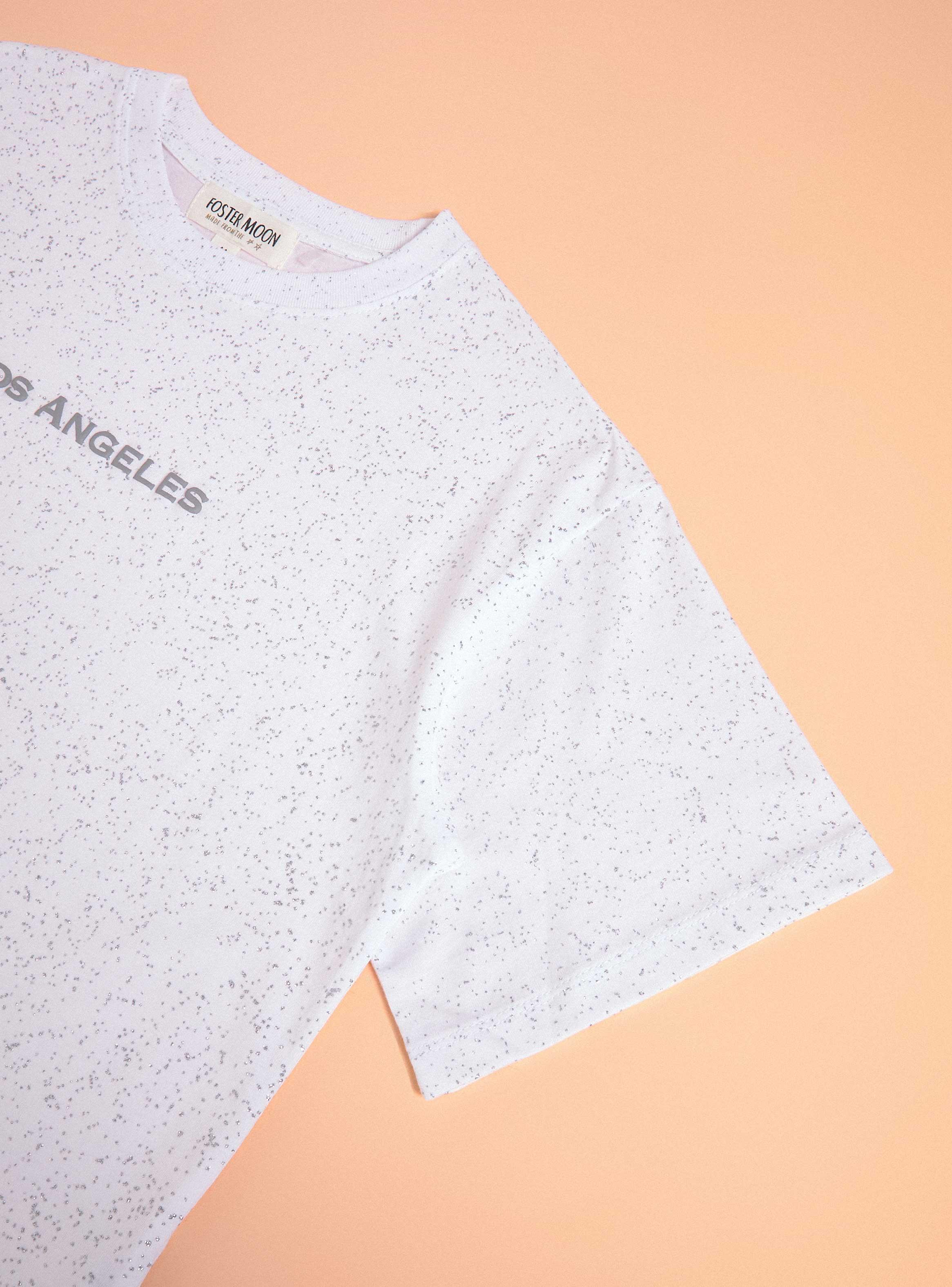 Polera Glitter y Focal Print-2