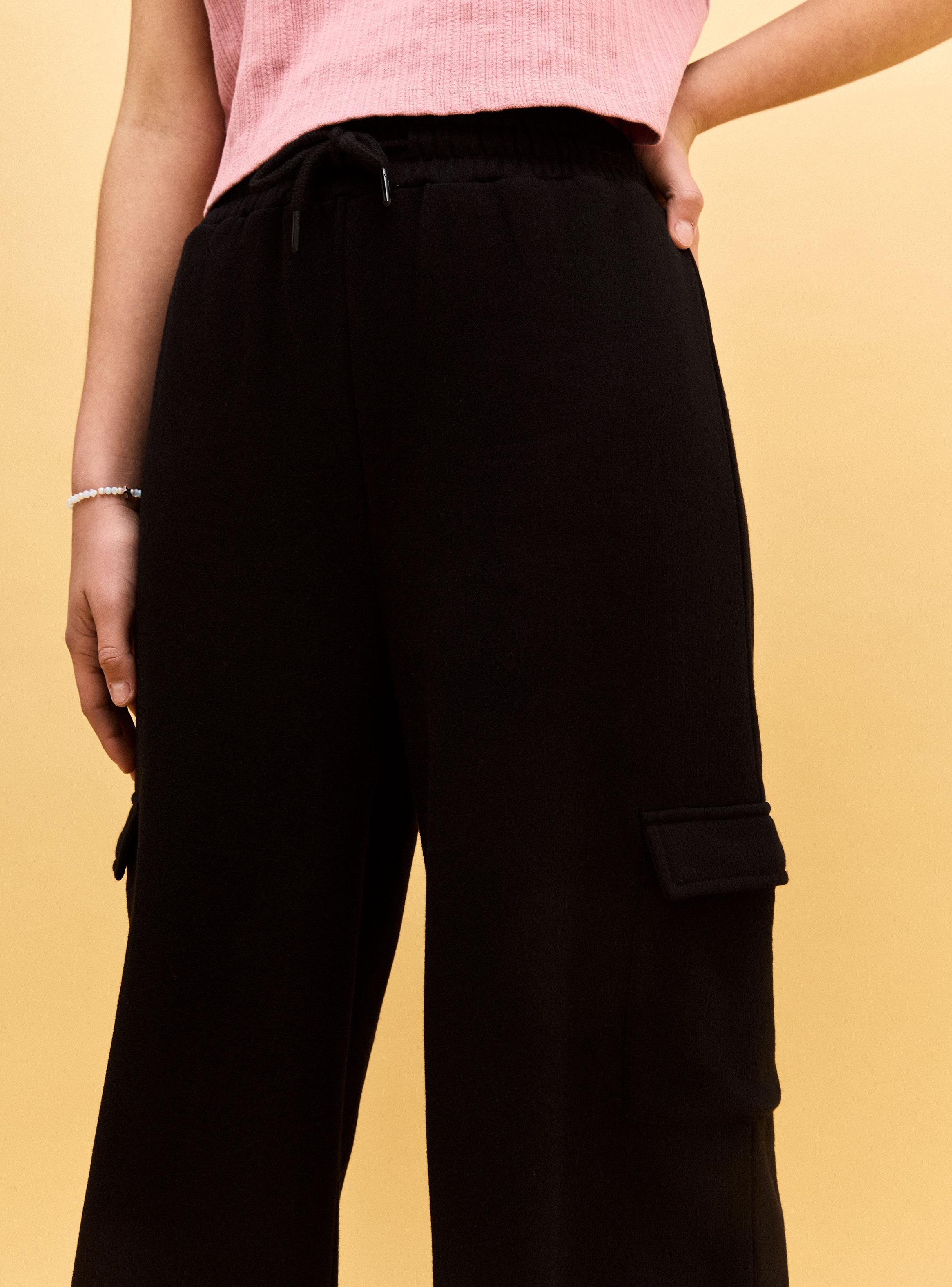 Pantalón de Buzo Wide Leg Cargo-4