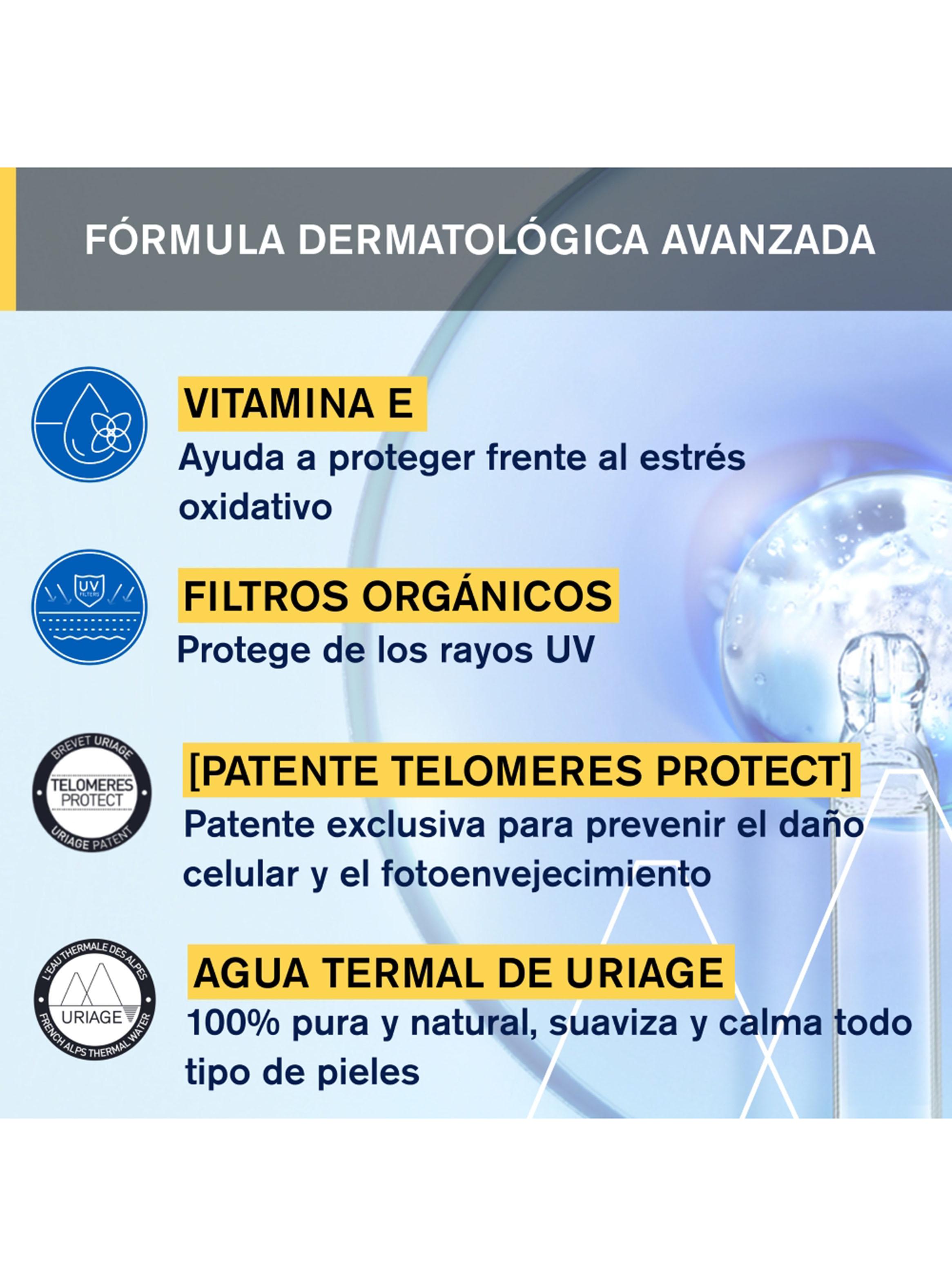 Protector Solar Bariésun Crema Hidratante SPF50+ sin Perfume 50 ml Uriage-3