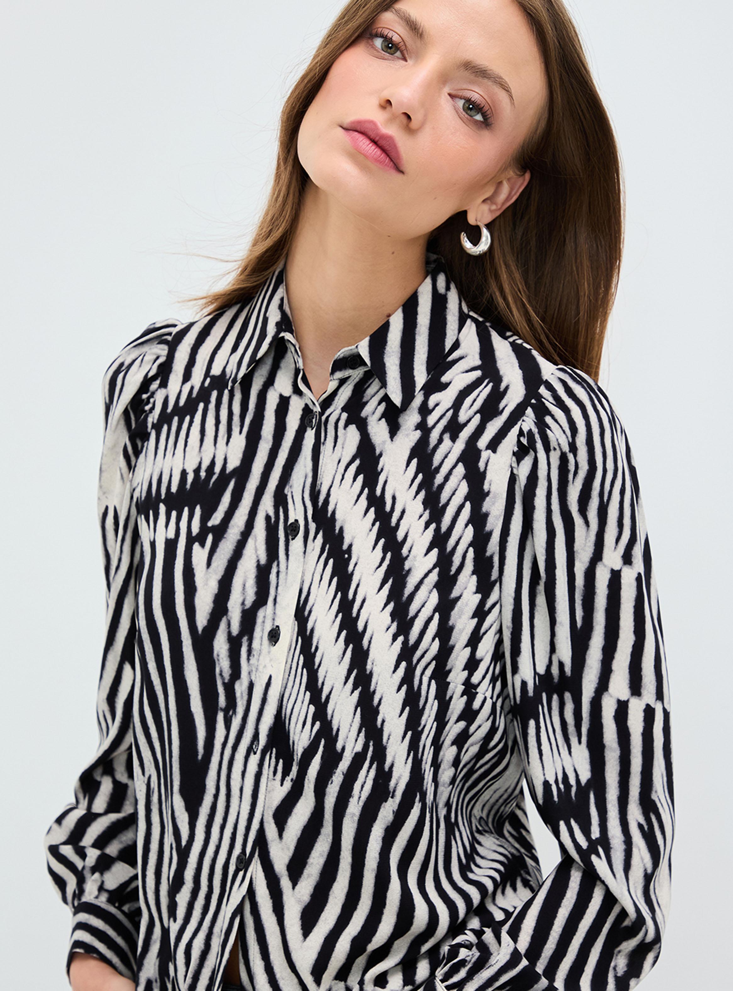 Blusa Fantasía Bicolor-2