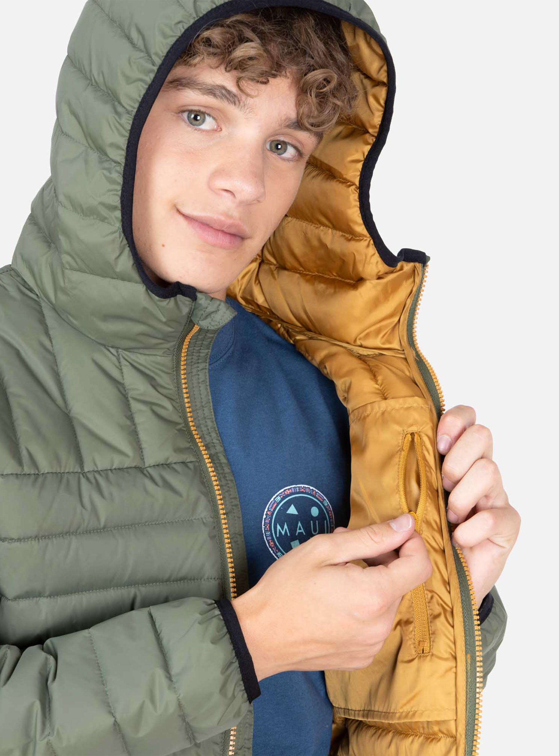 Parka Acolchada Cierre Color-2