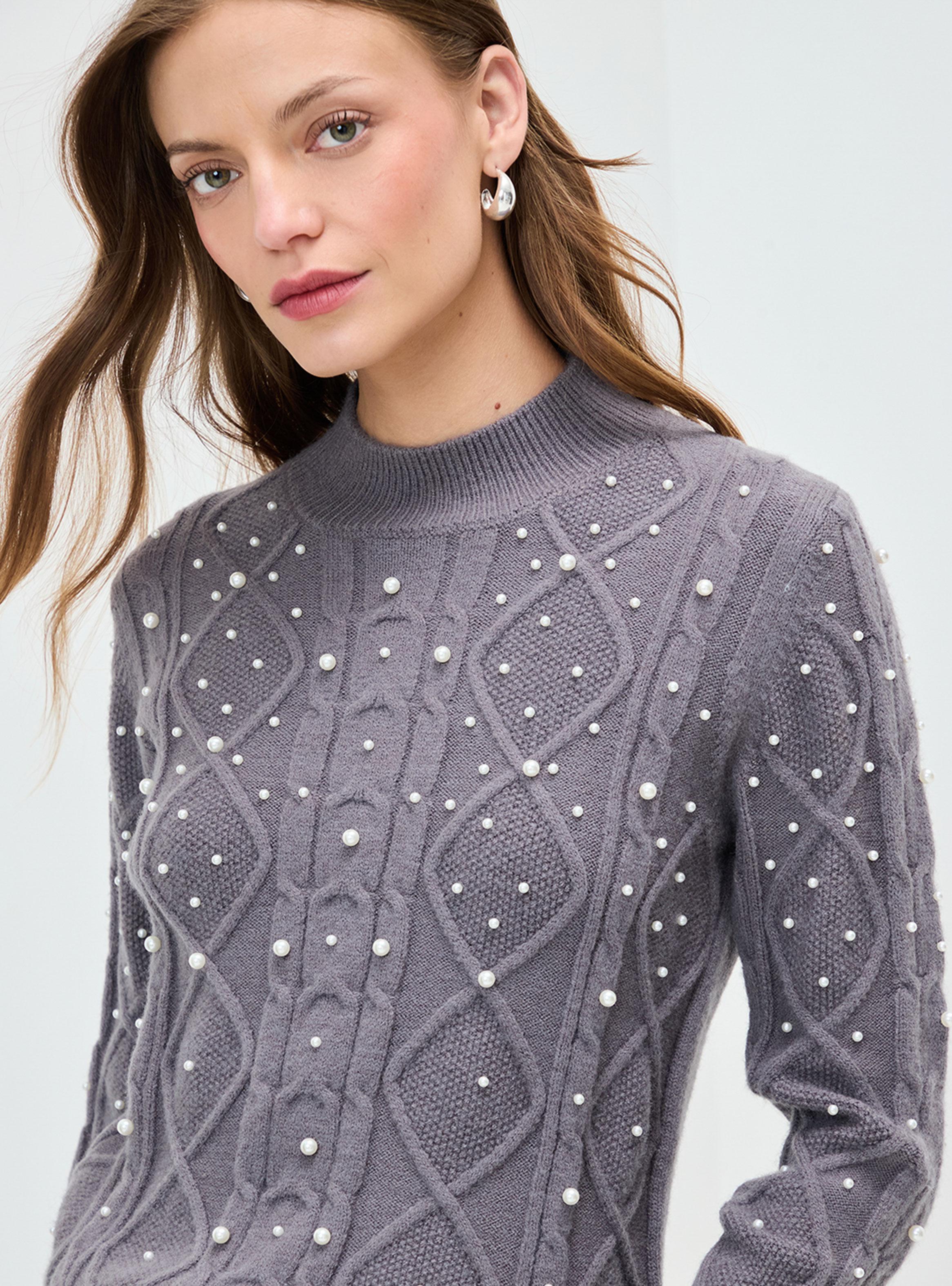 Sweater Liso con Print Color-2