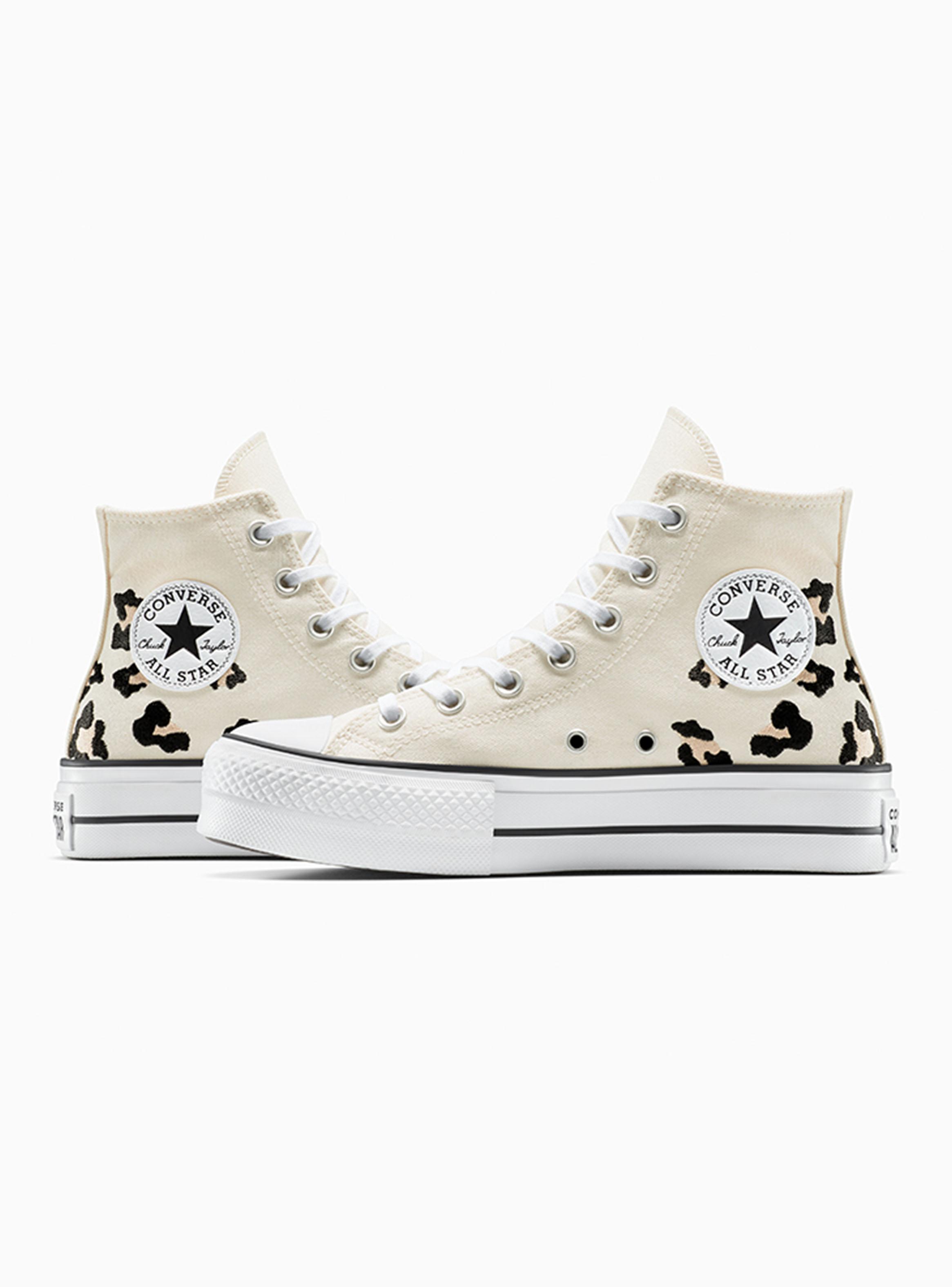 Zapatilla Urbana  Detalle Animal Print All Star Lift Mujer-2
