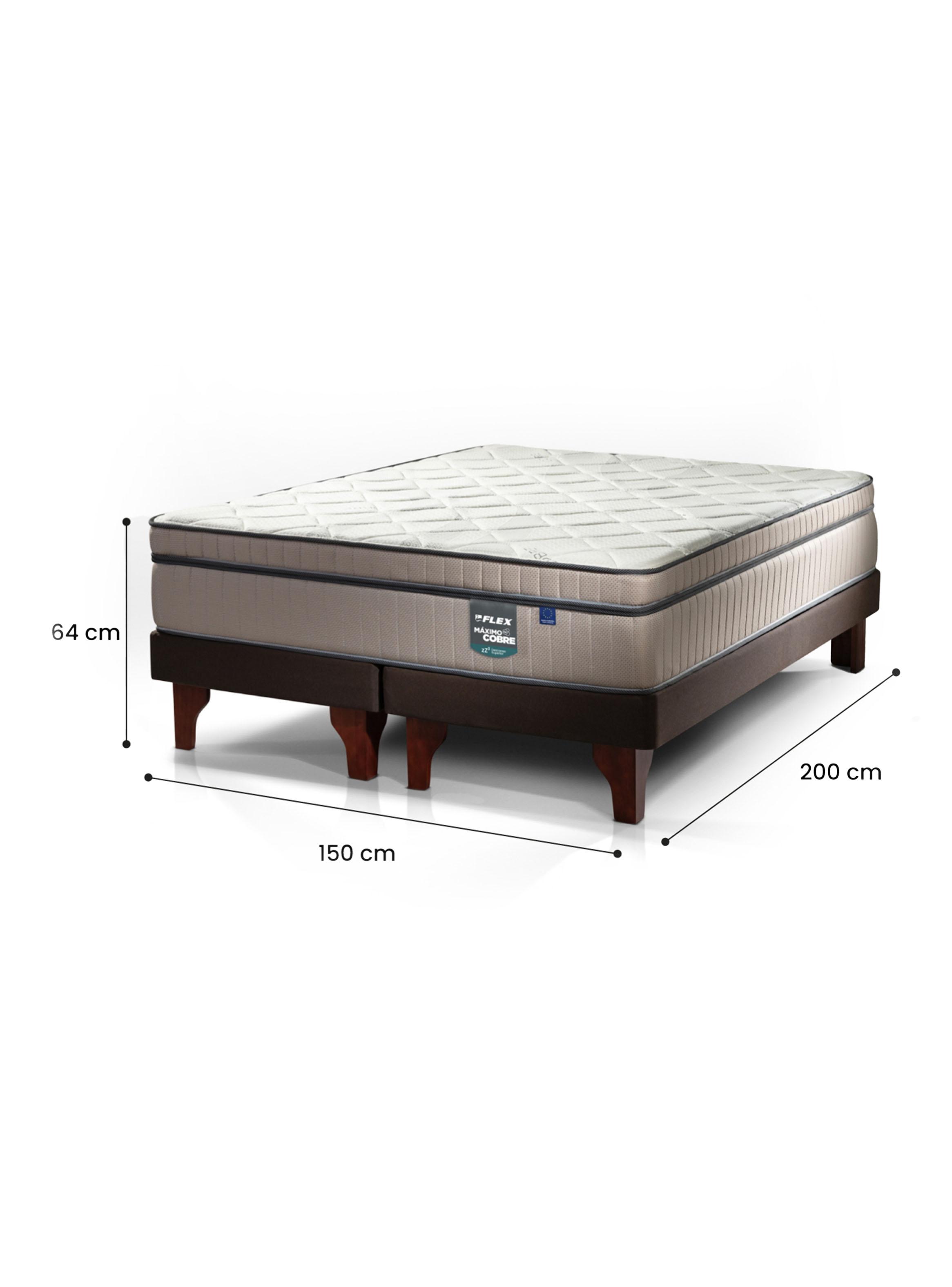 Cama Europea Máximo Cobre King + 2 Almohadas Royal-1